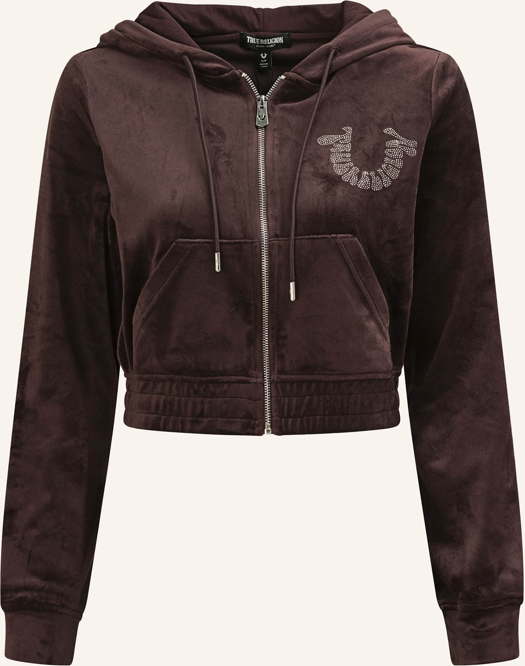 True Religion Zip-Hoodie braun