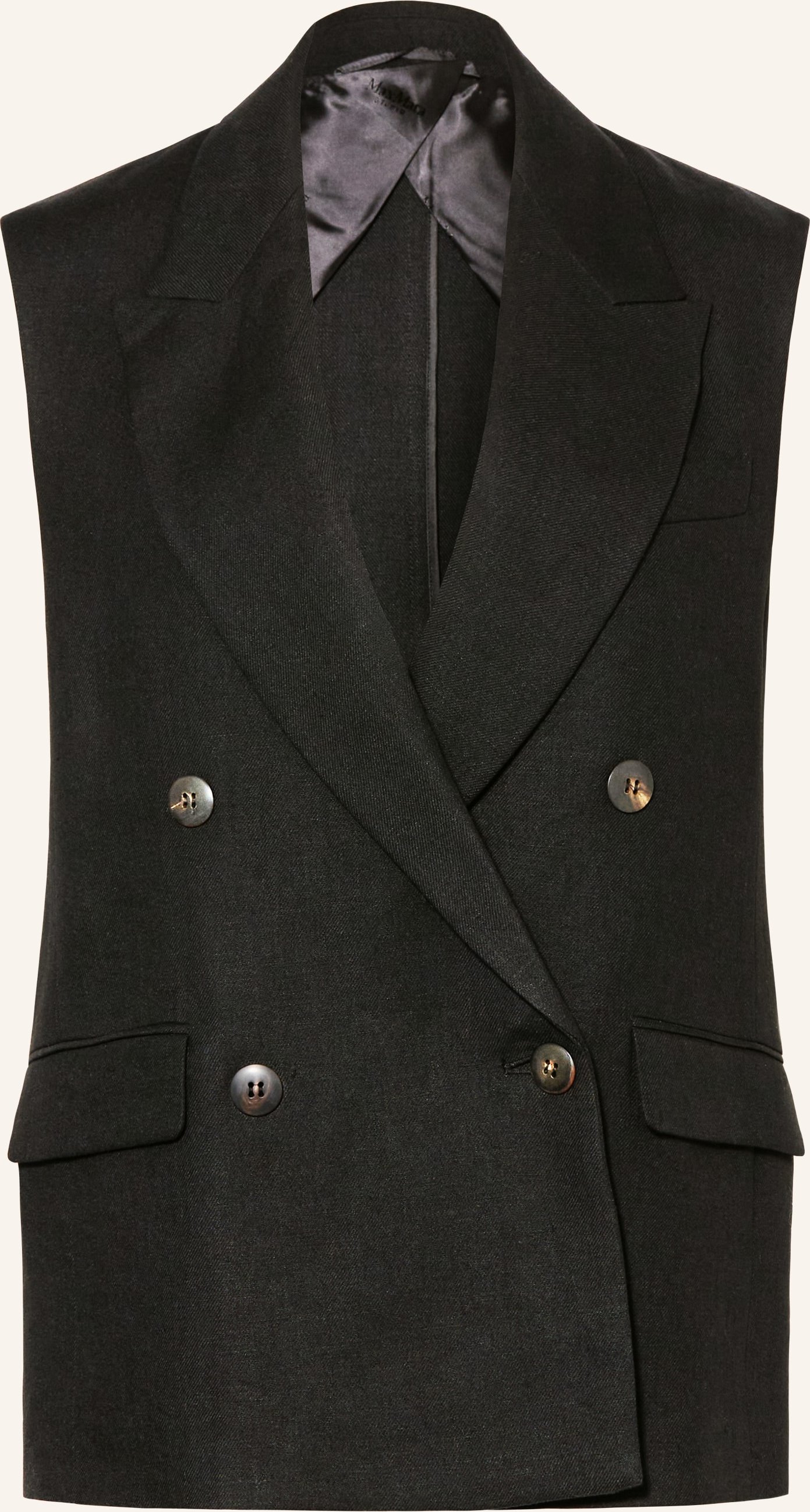 Max Mara Studio Blazerweste Aia schwarz