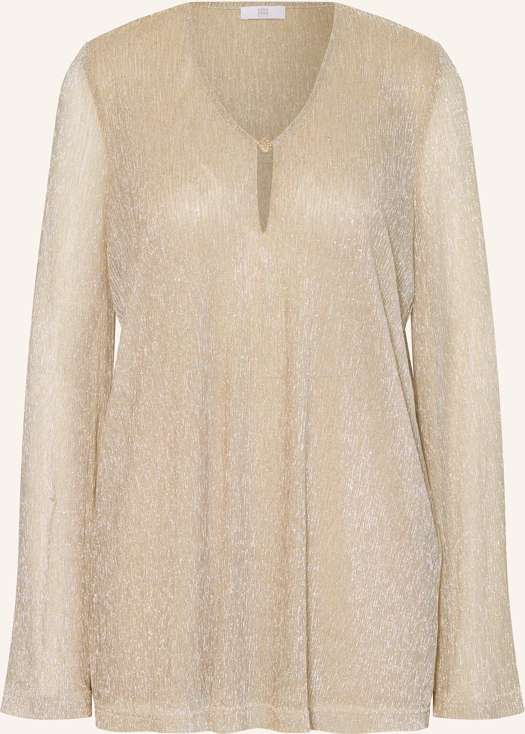 Riani Blusenshirt Mit Glitzergarn gold