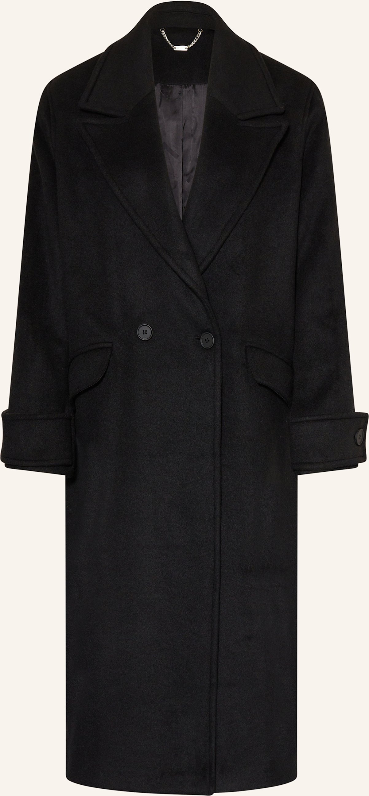 Allsaints Cabanmantel Mabel schwarz