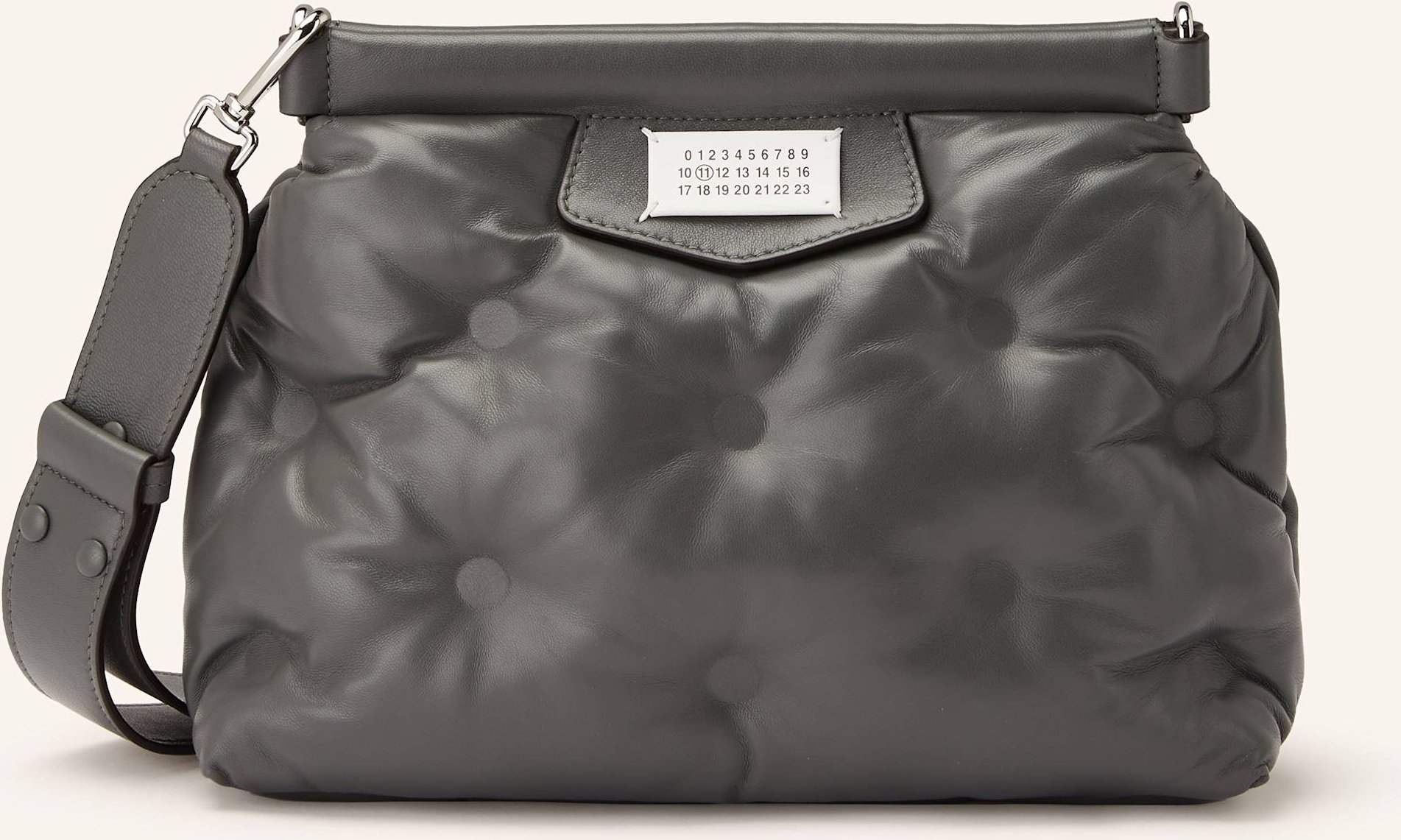Maison Margiela Clutch Glam Slam Classique Small grau