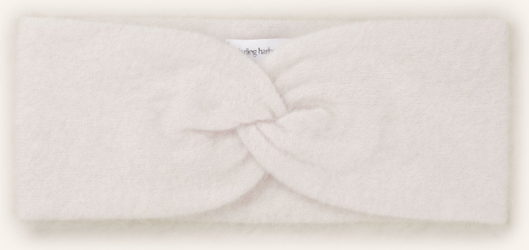 Darling Harbour Stirnband Aus Cashmere weiss