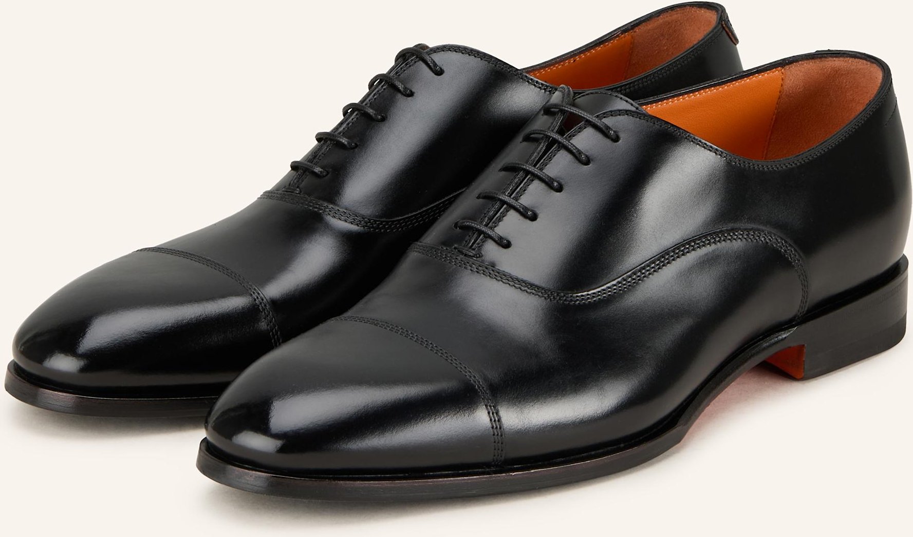 Santoni Schnürer Archie schwarz