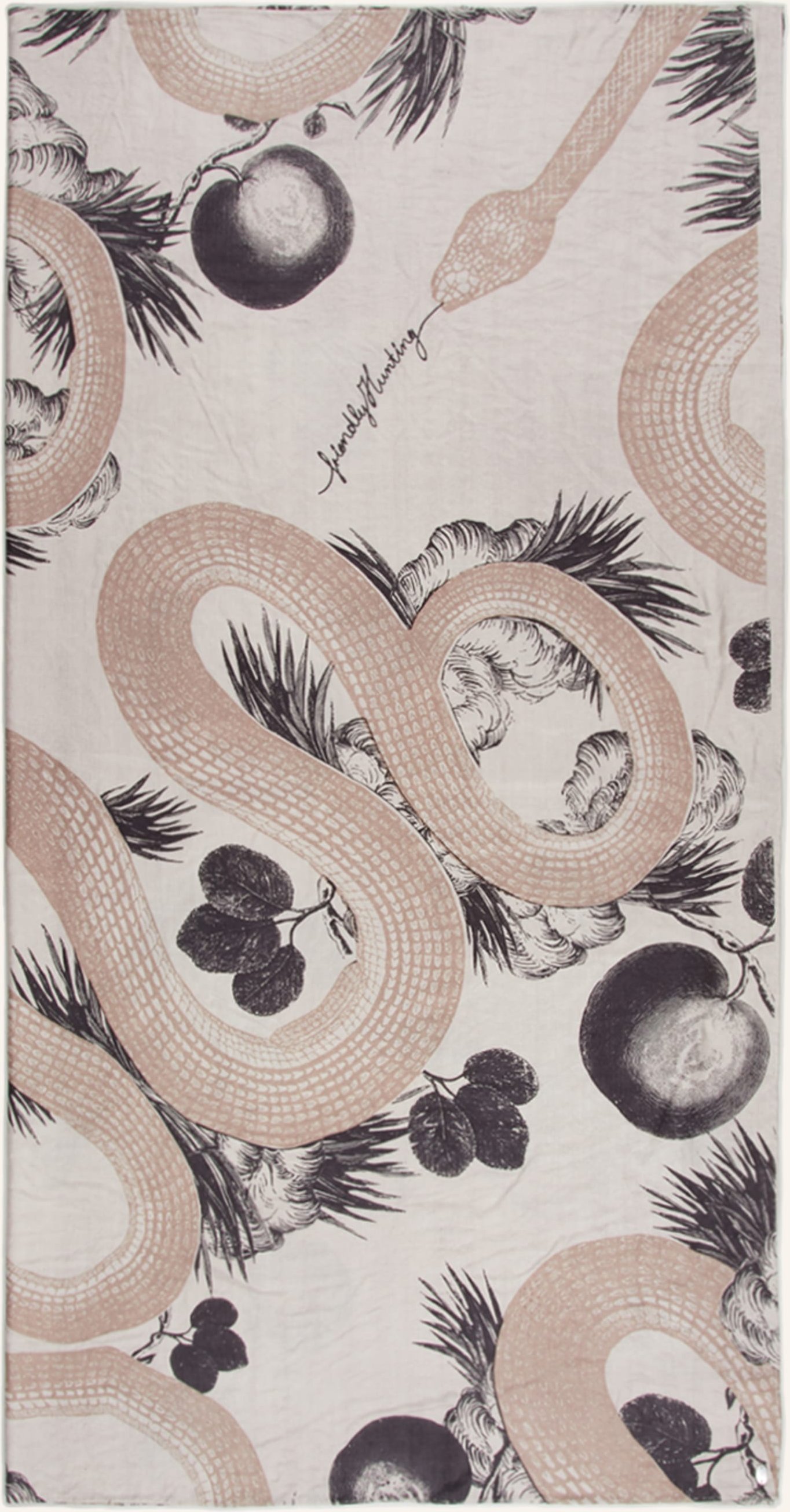Friendly Hunting Seidentuch Garden Eden beige