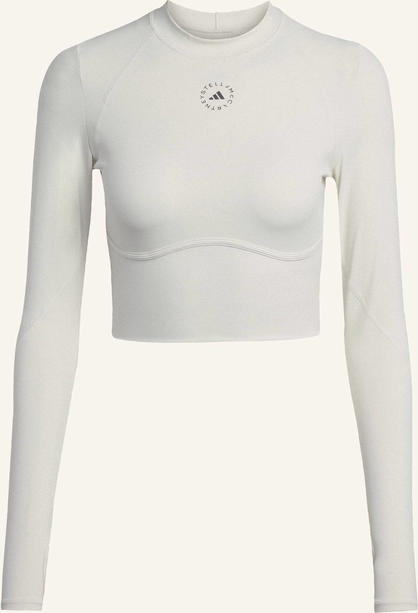 Adidas By Stella Mccartney Adidas By Stella Mccartney Langärmeliges Crop-Top beige