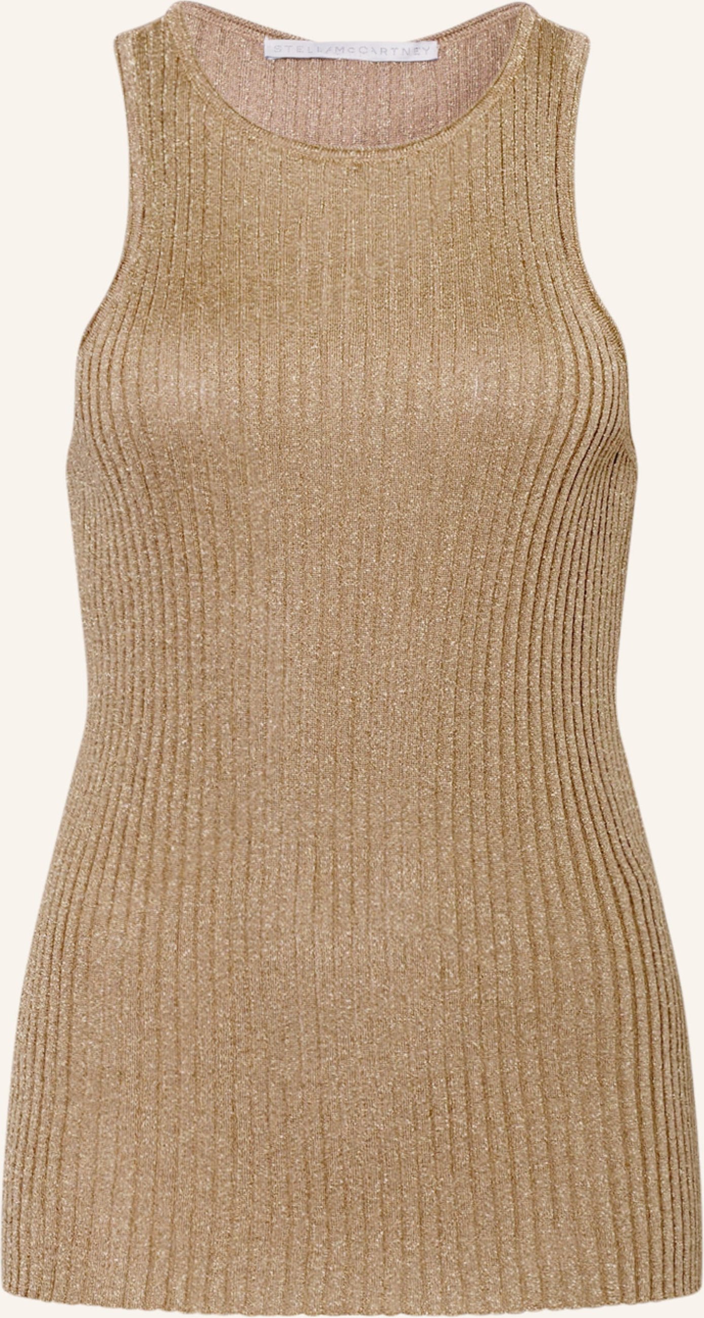 Stella Mccartney Top Mit Glitzergarn gold