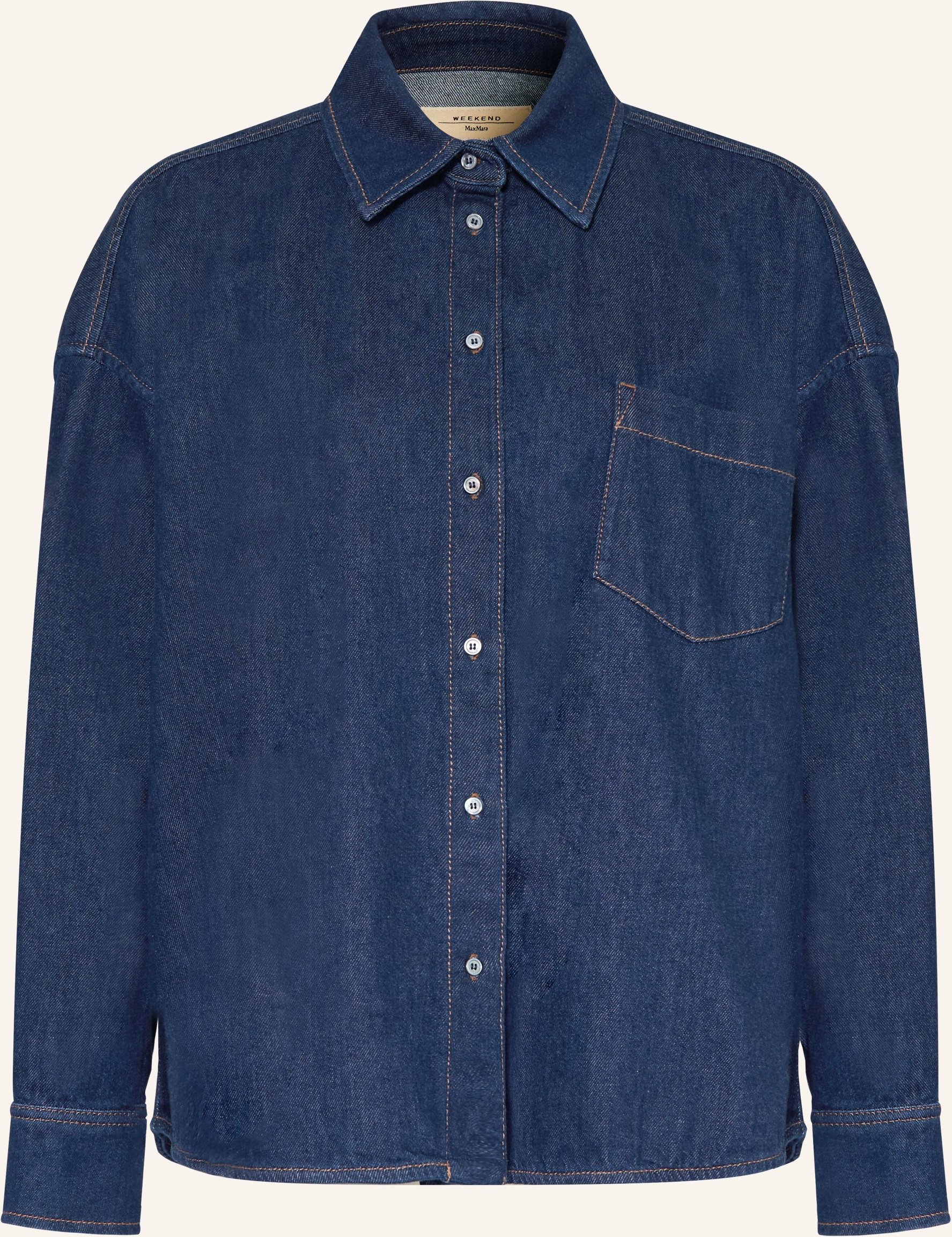 Weekend Max Mara Jeansbluse Foggia blau