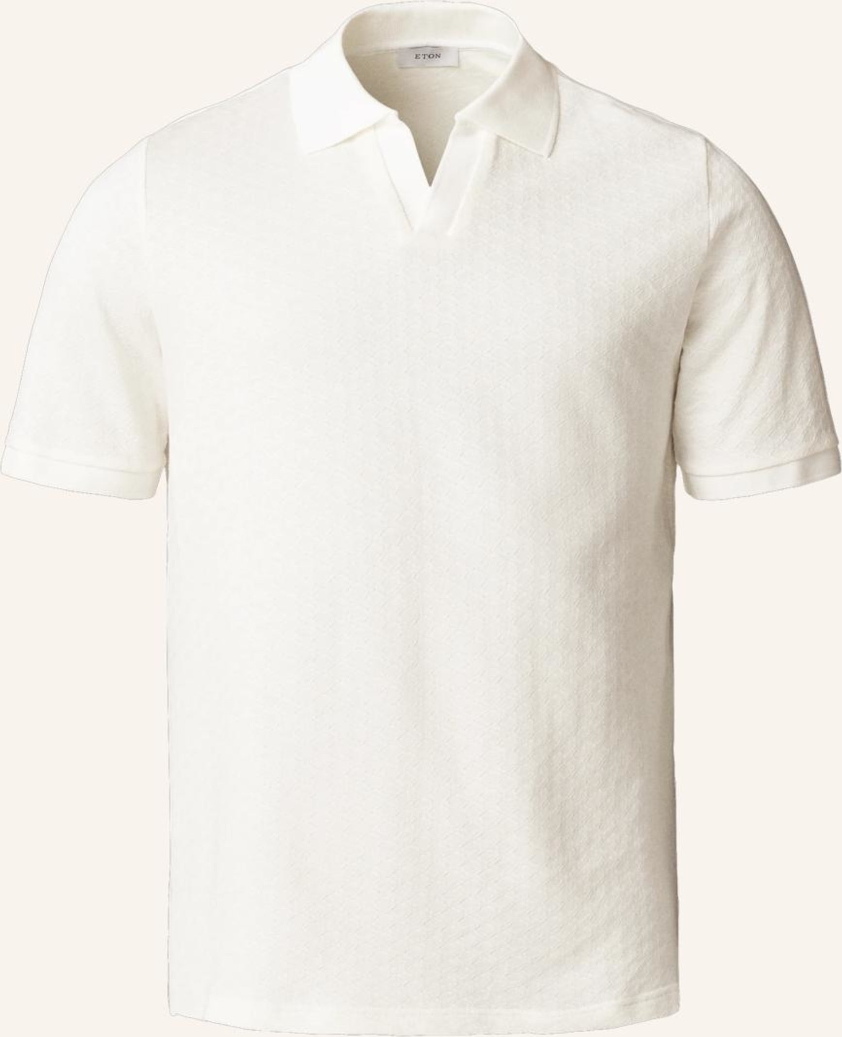 Eton Polohemd Aus Baumwolle weiss