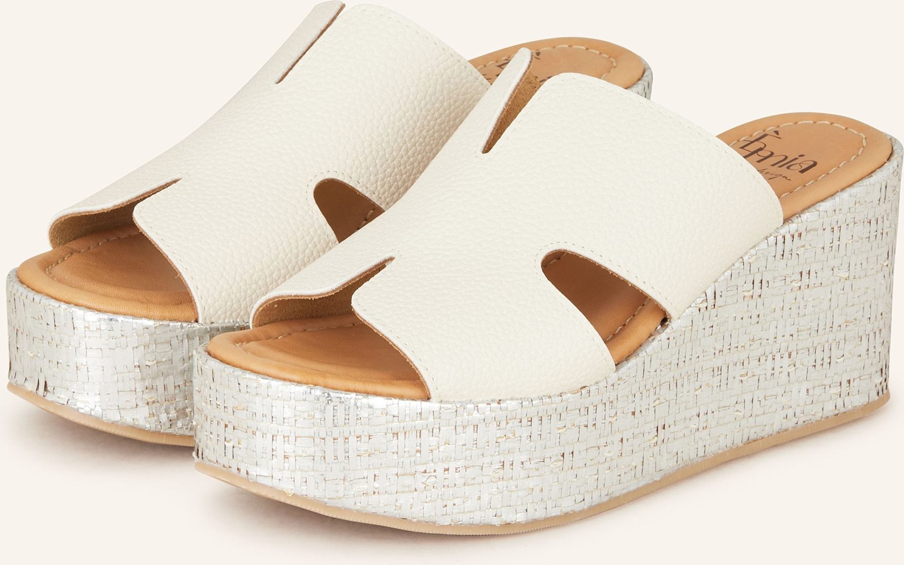 È Mia Plateau-Wedges weiss