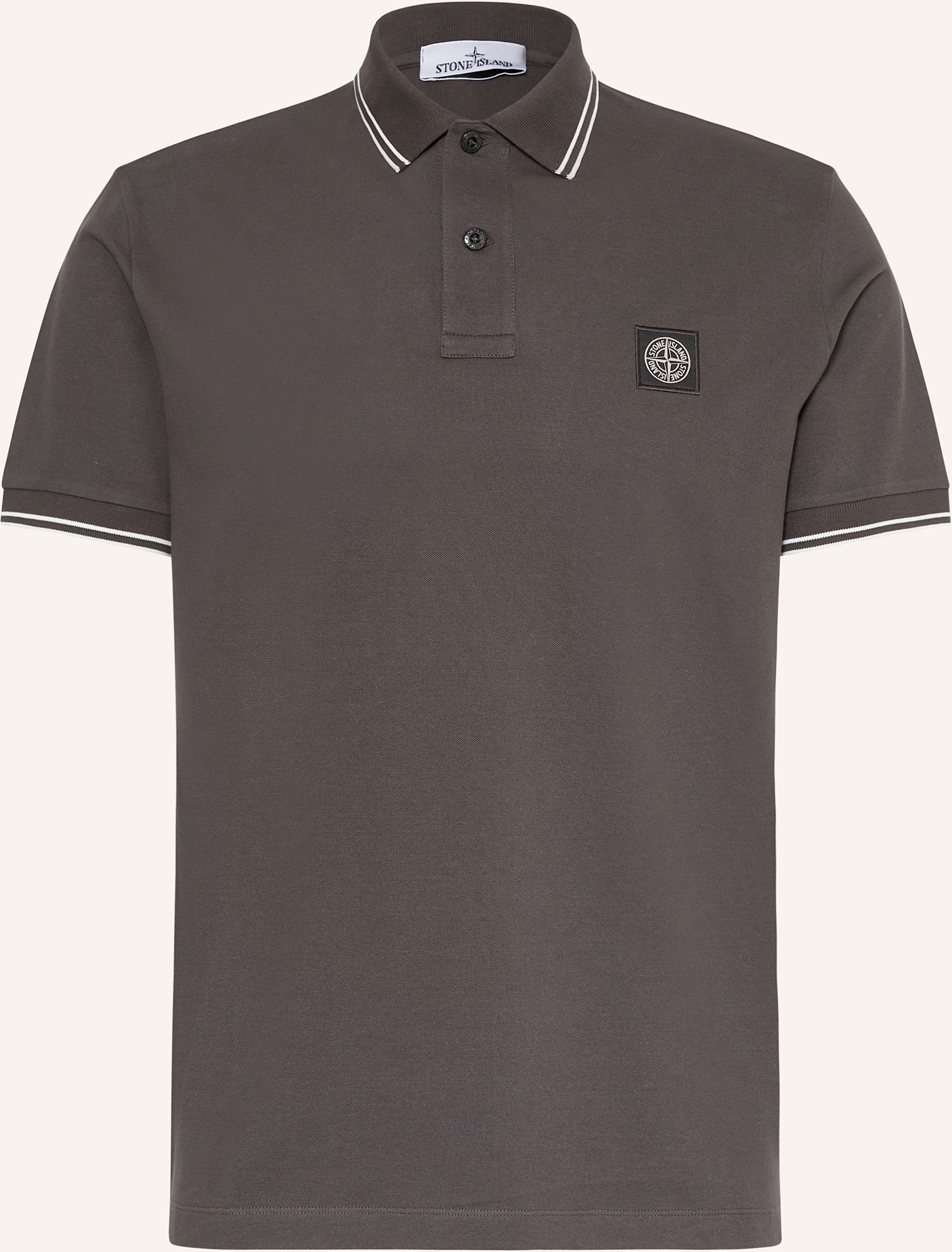Stone Island Piqué-Poloshirt grau