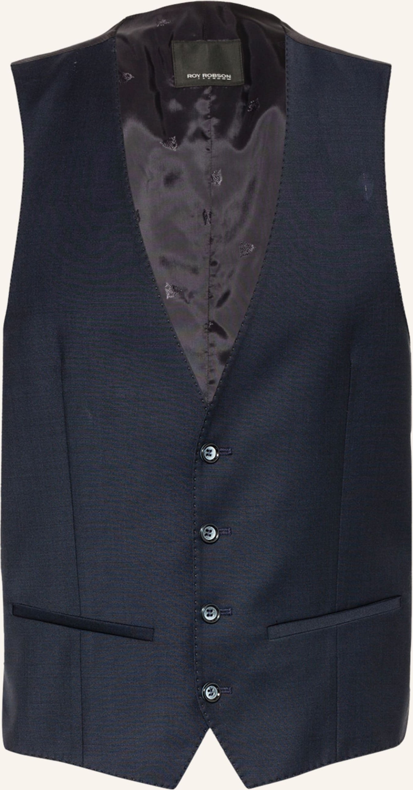 Roy Robson Anzugweste Slim Fit blau