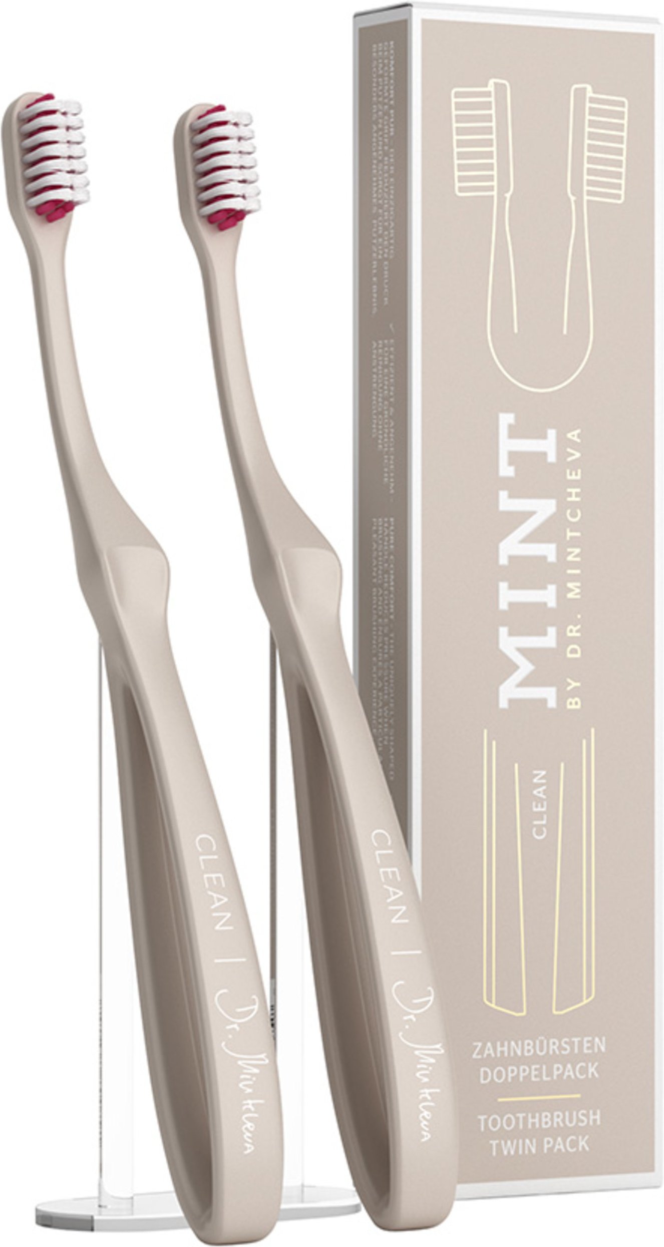 Mint By Dr. Mintcheva Clean Zahnbüsten Doppelpack (2 Stück)