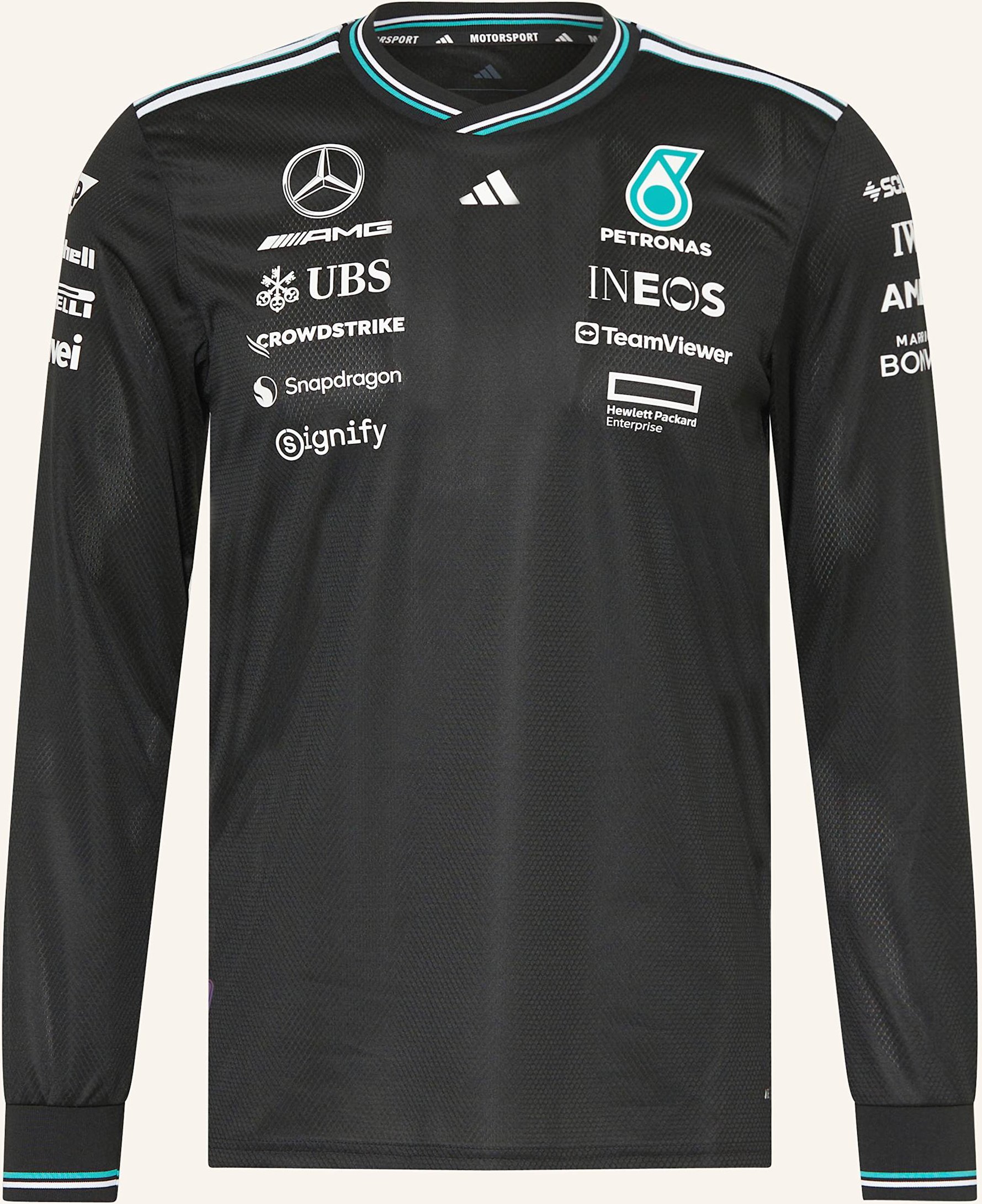 Adidas Longsleeve Mercedes - Amg Petronas Formula One Team Driver schwarz