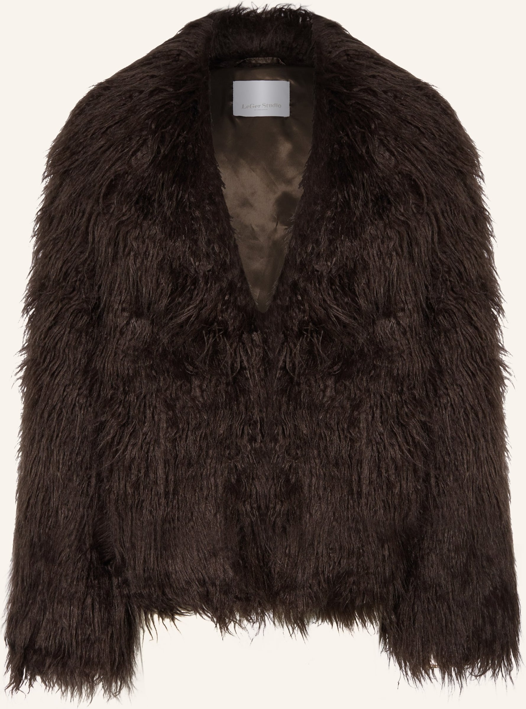 Leger Studio Kunstfell-Jacke Inge braun
