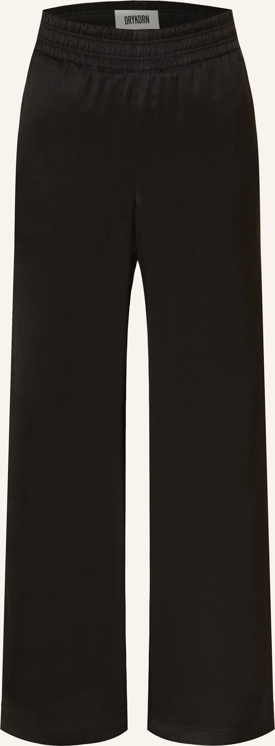 Thumbnail - Drykorn Marlenehose Ceiling Aus Satin schwarz