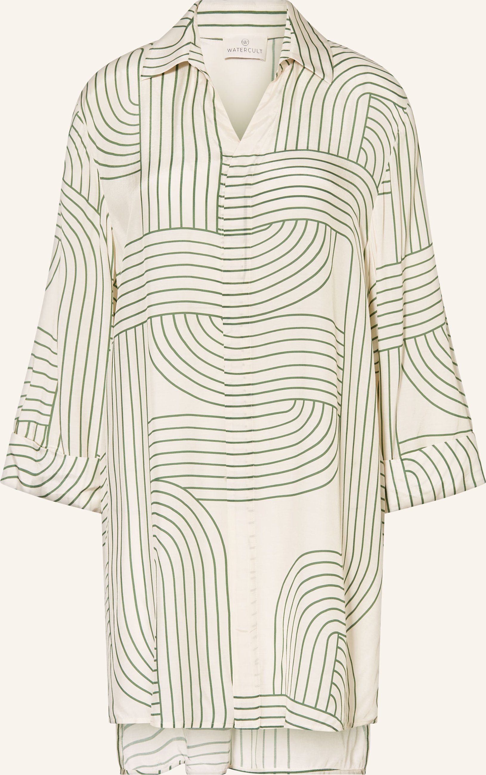 Watercult Strandkleid Line Set Mit 3/4-Arm gruen