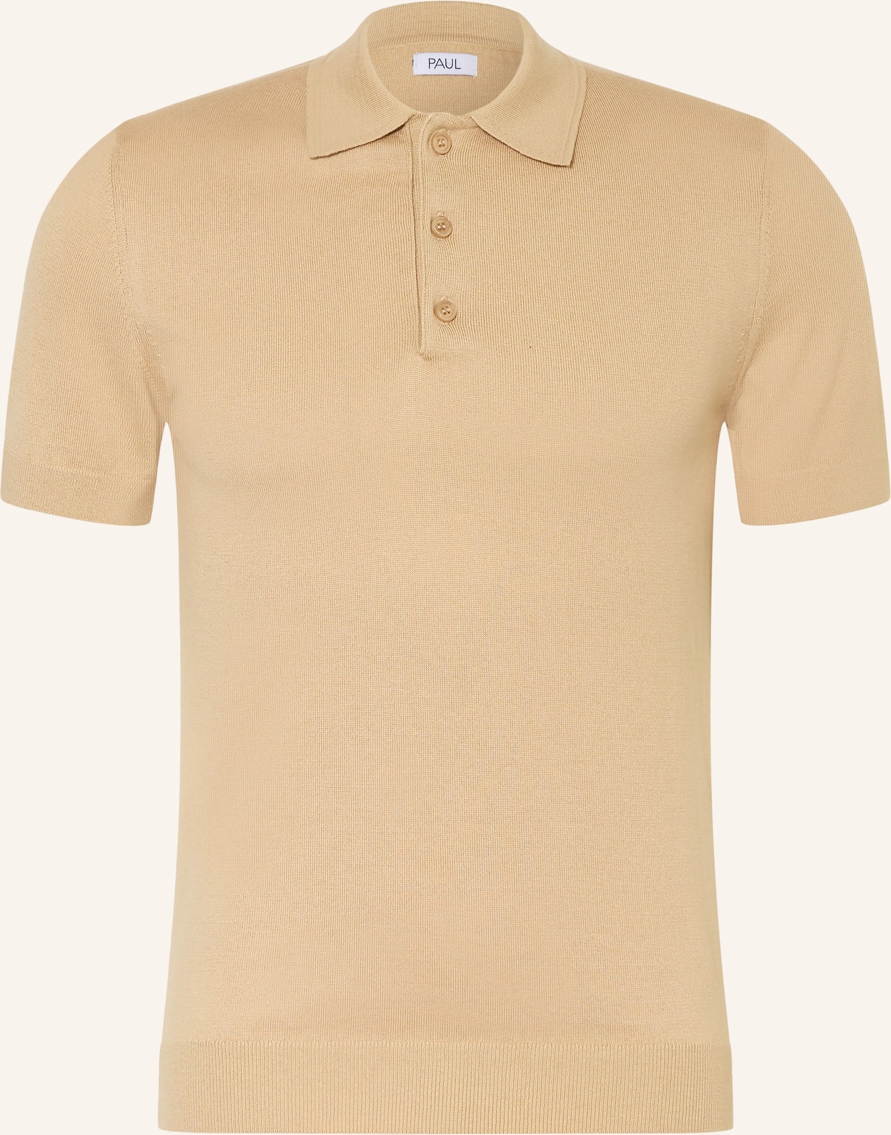 Paul Strick-Poloshirt beige