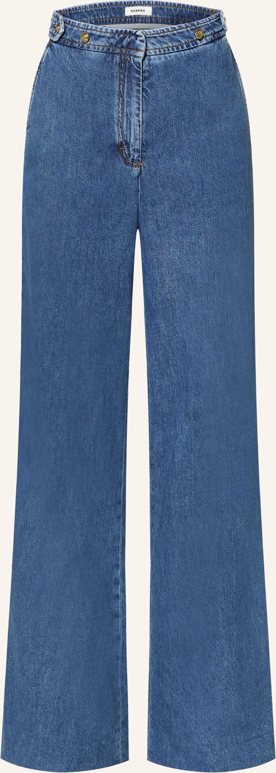 Sandro Wide Leg Jeans blau