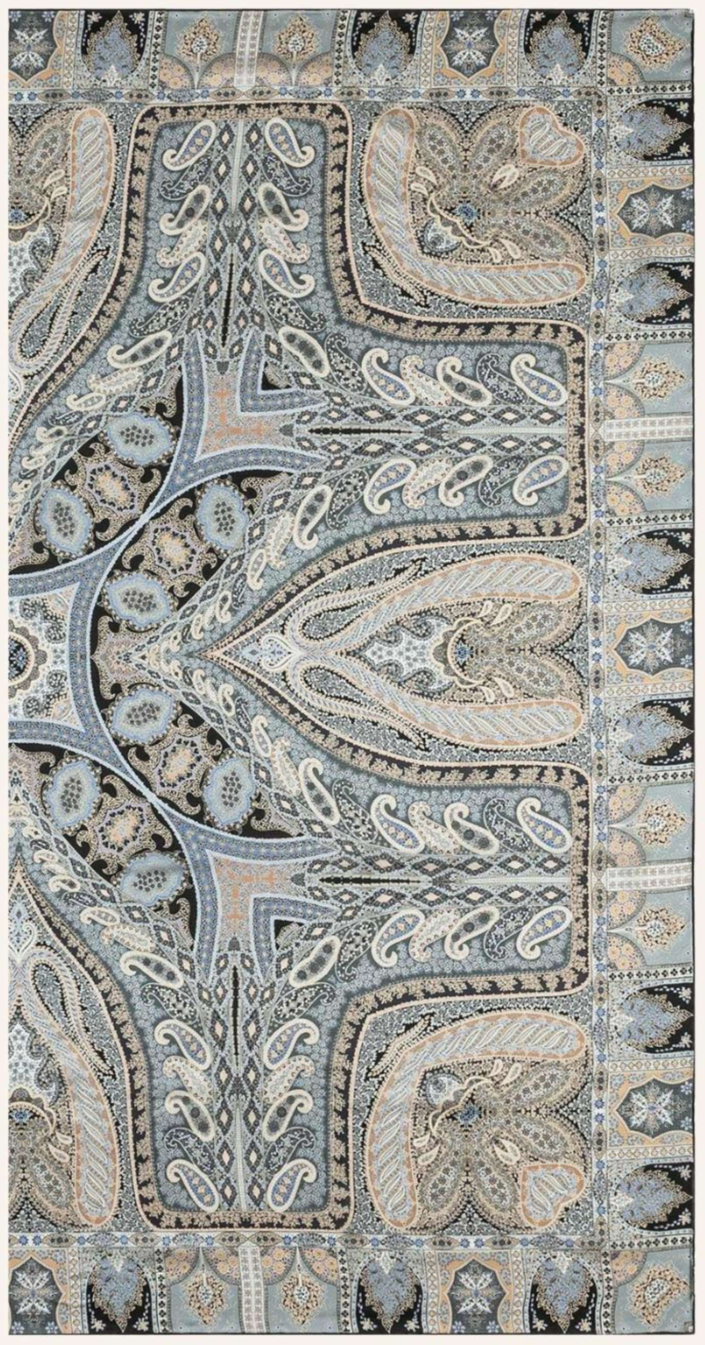 Roeckl Seidentuch Secret Garden grau