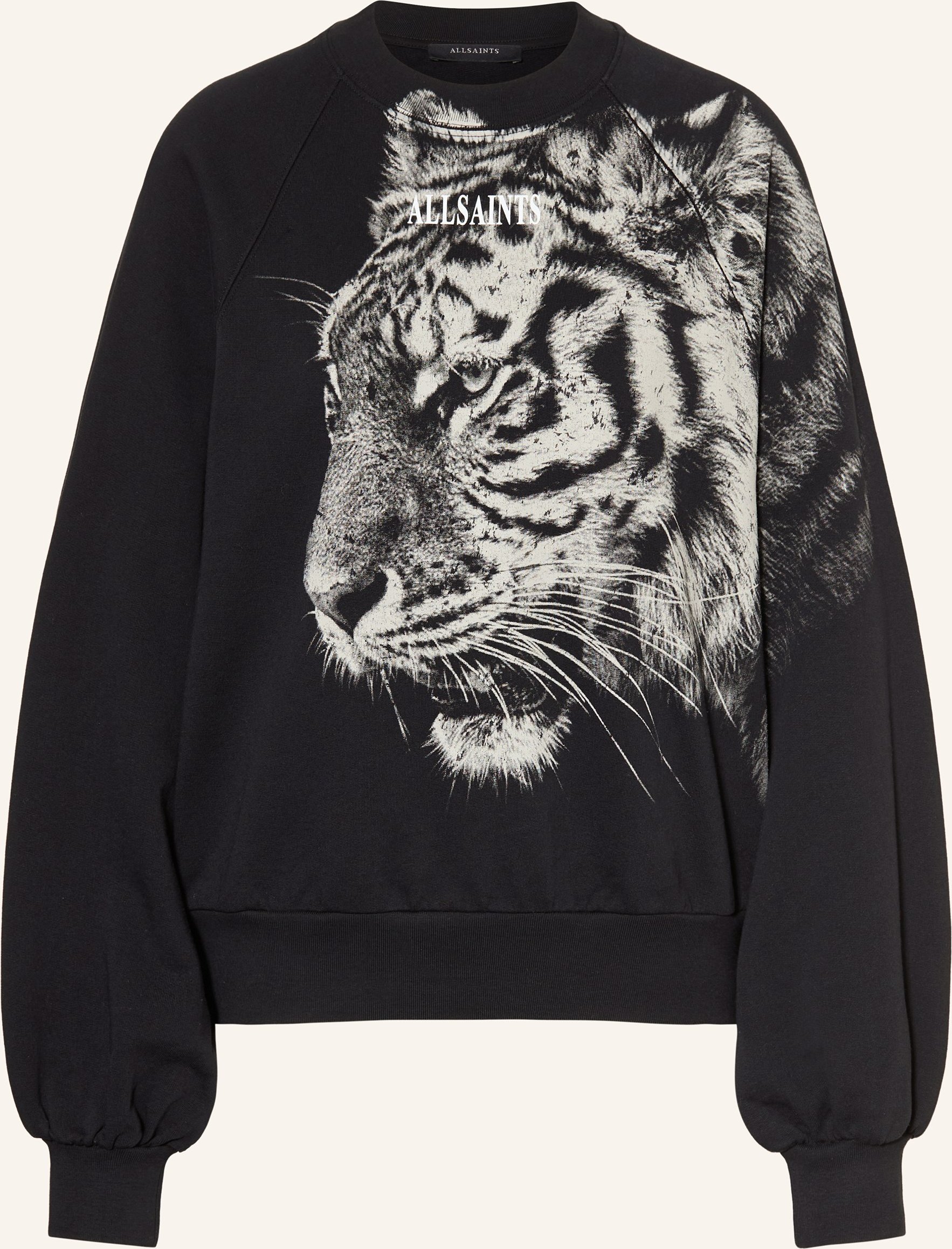 Allsaints Sweatshirt Tigress Cygni Mit Cut-Outs schwarz