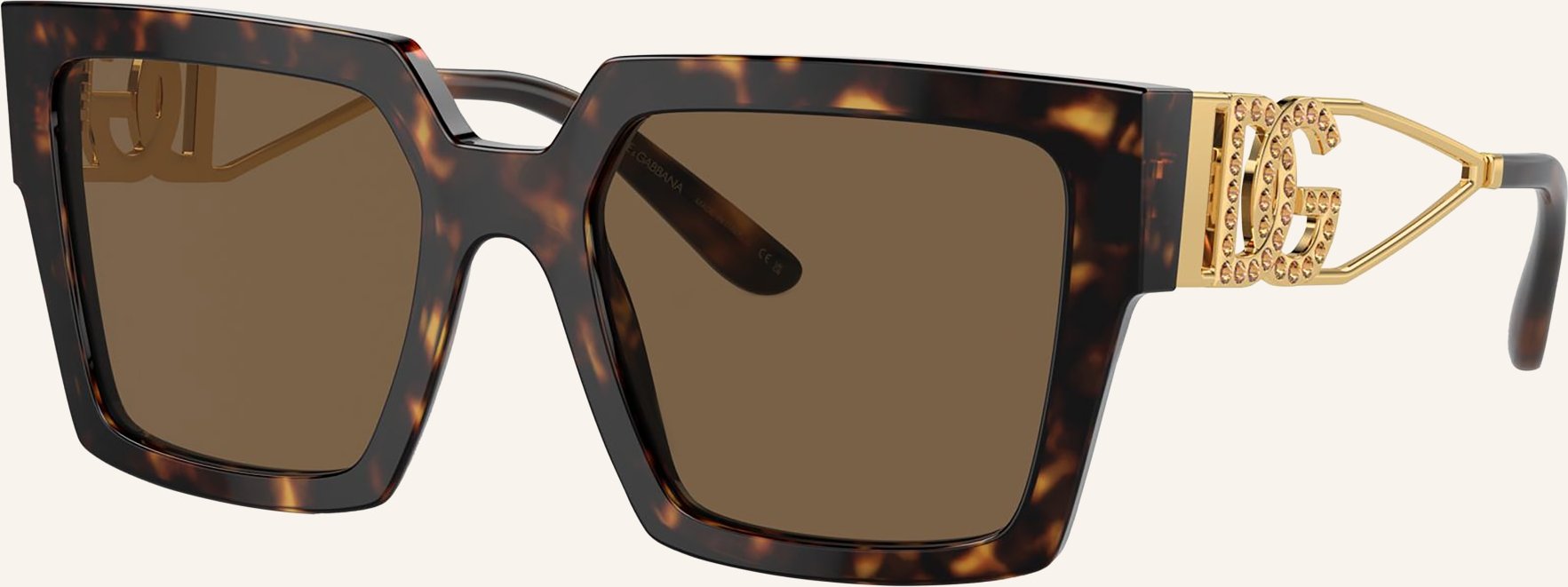 Dolce & Gabbana Sonnenbrille dg4446b Mit Schmucksteinen braun