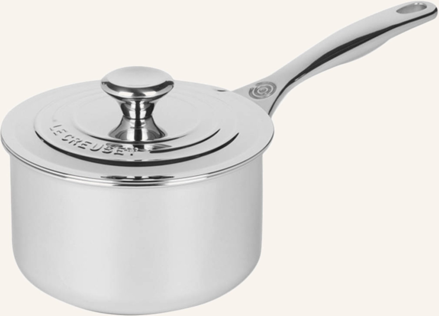 Le Creuset Profitopf 3-Ply Plus silber