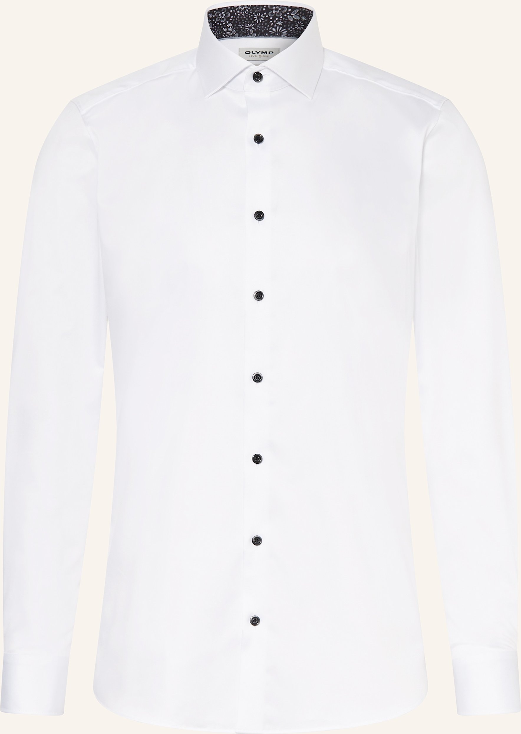 Olymp Hemd Level Five Body Fit silber