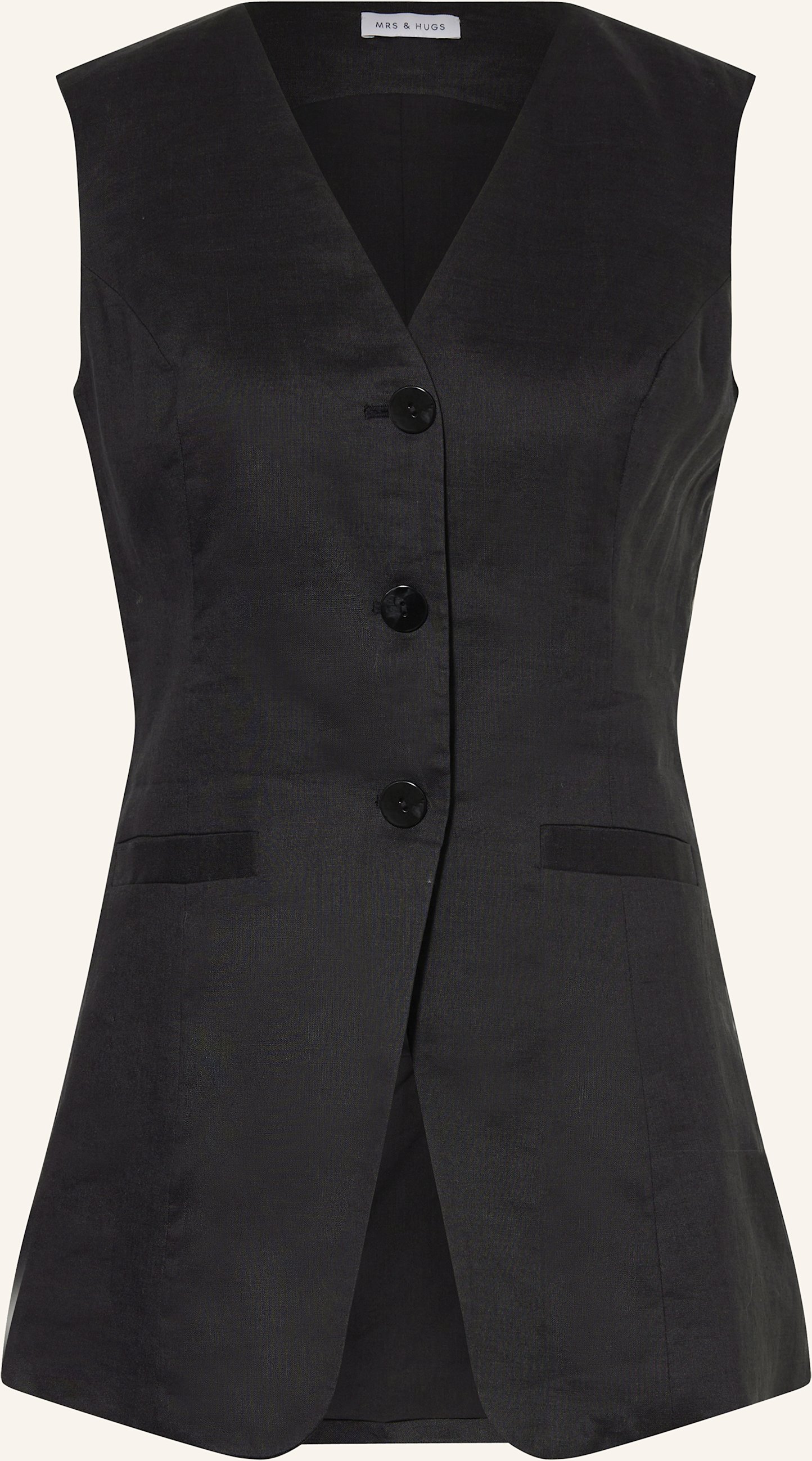 Mrs & Hugs Blazerweste schwarz