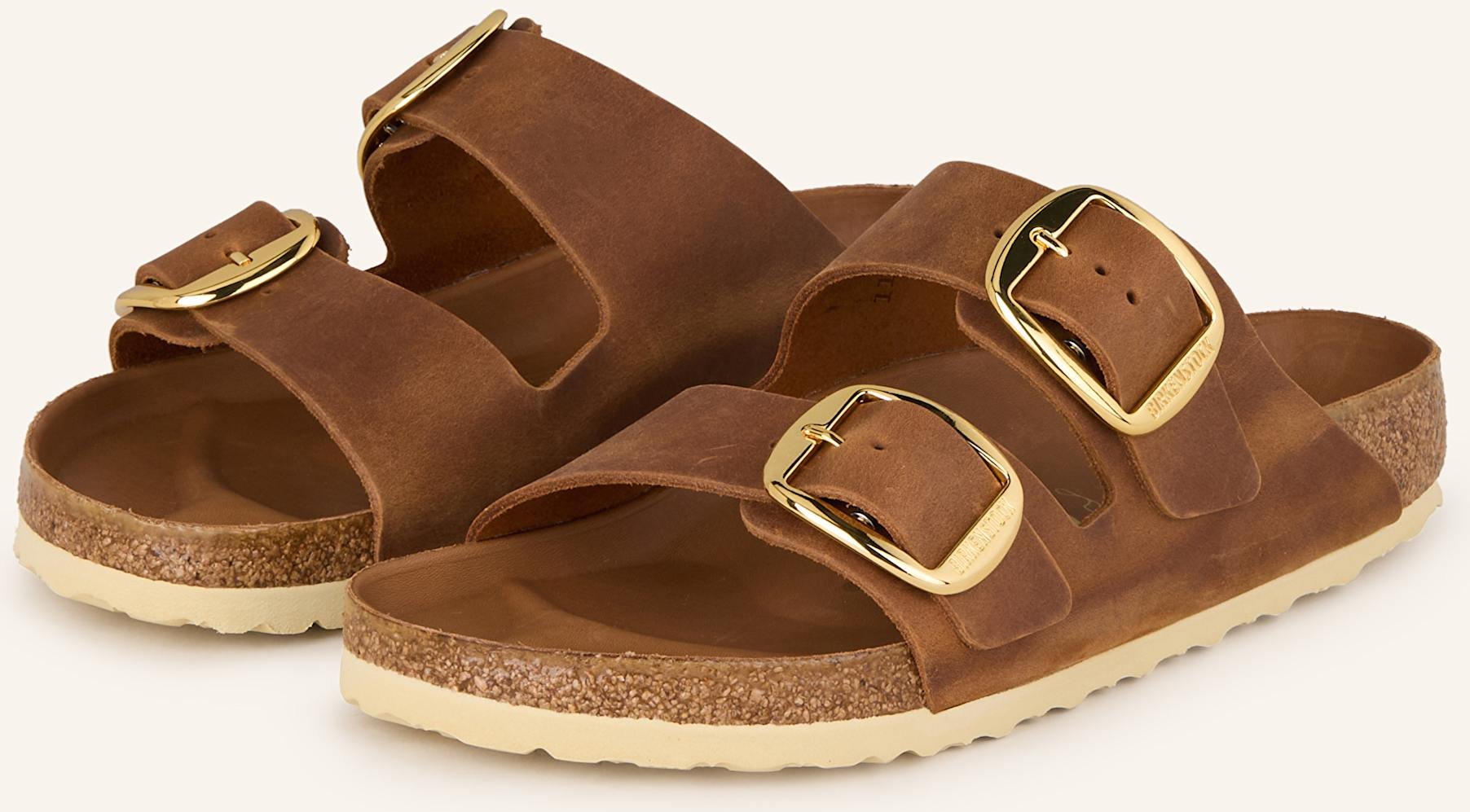 Birkenstock Pantoletten Arizona Big Buckle braun
