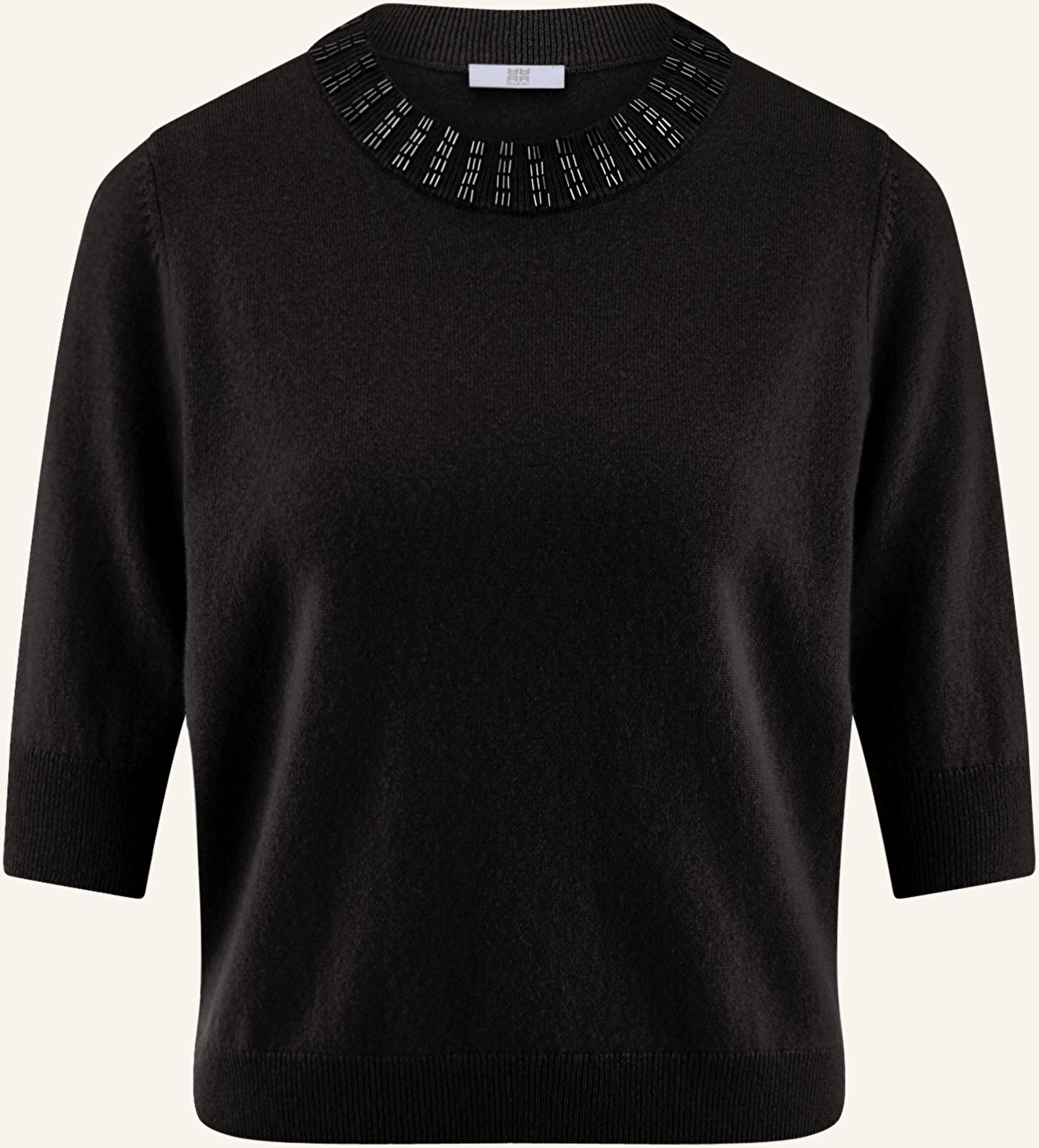 Riani Strickshirt Mit Cashmere Und Schmucksteinen schwarz