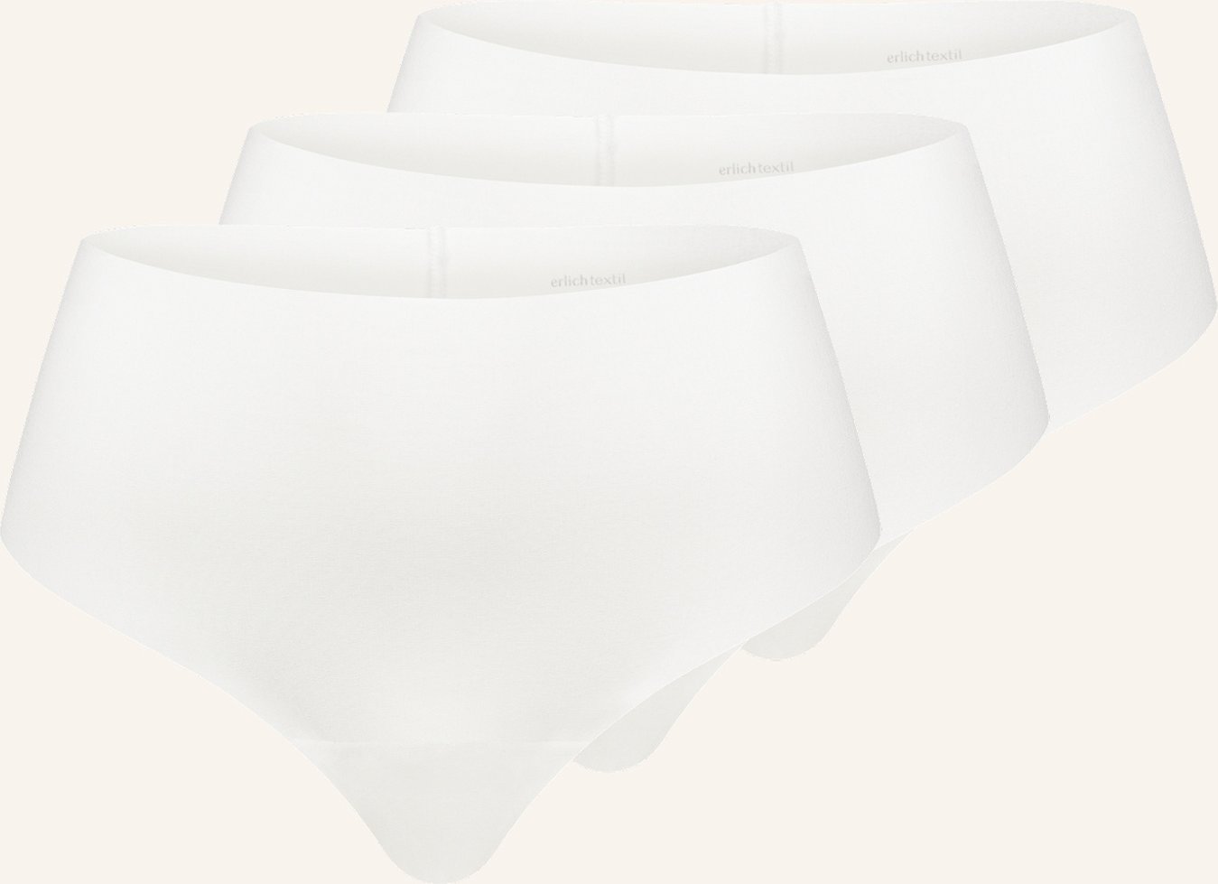 Erlich Textil Erlich Textil 3 Pack - Seamless High Waist Brazil String Light Touch High Waist Brazil String Im 3er Pack ...