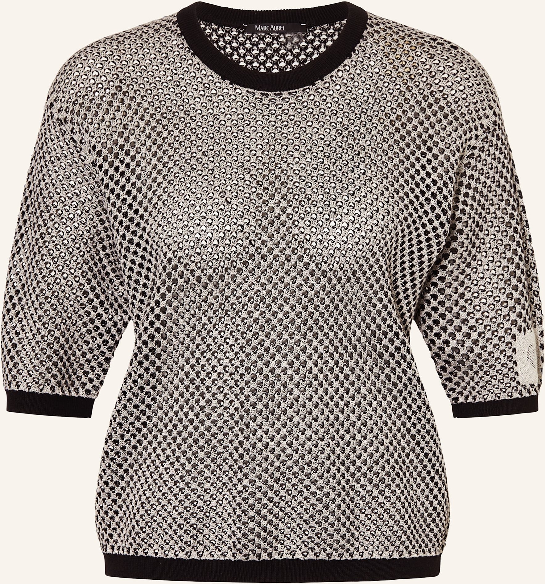 Marc Aurel Pullover Mit Glitzergan schwarz