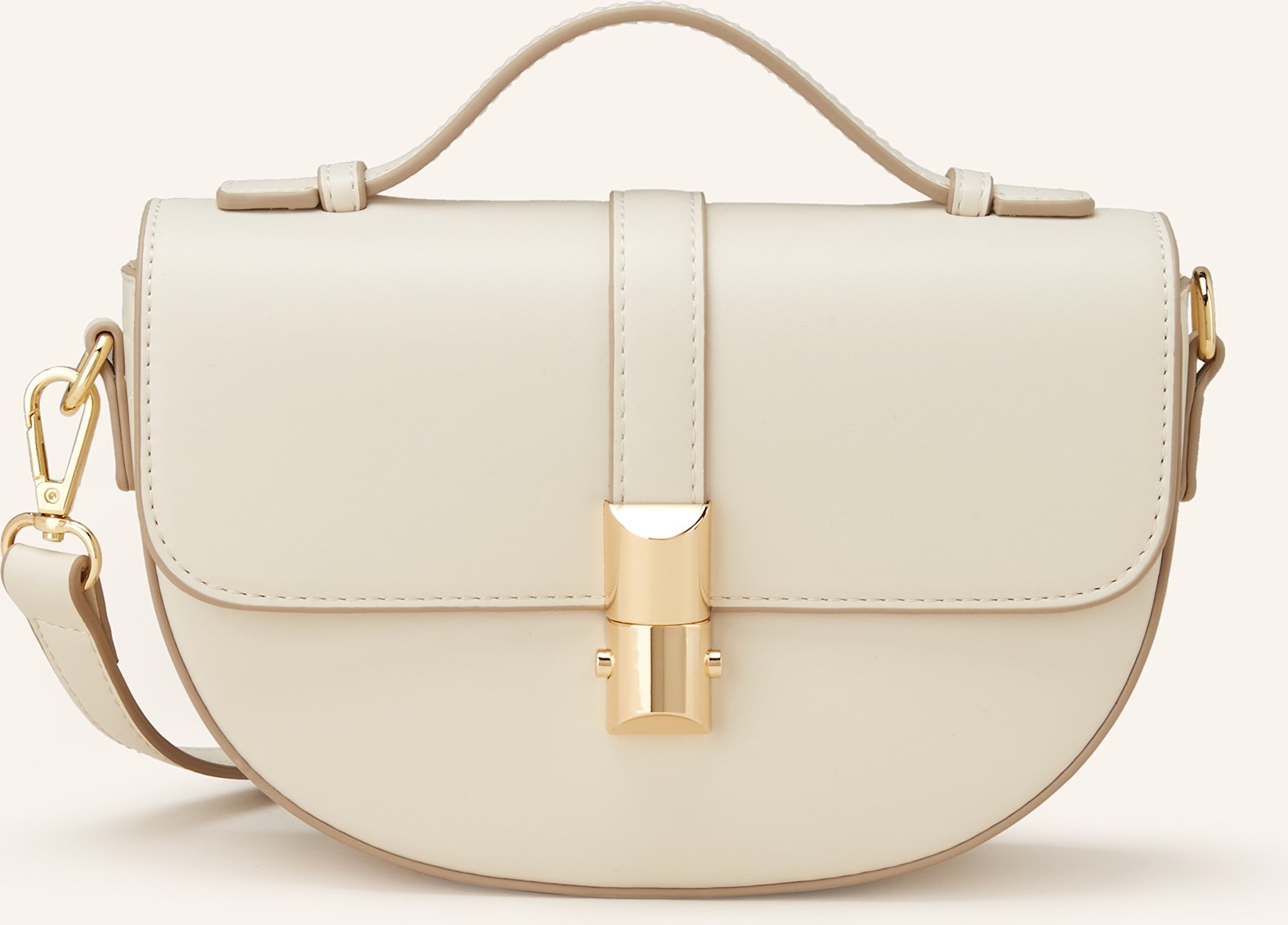 Thumbnail - Seidenfelt Umhängetasche Lilla beige