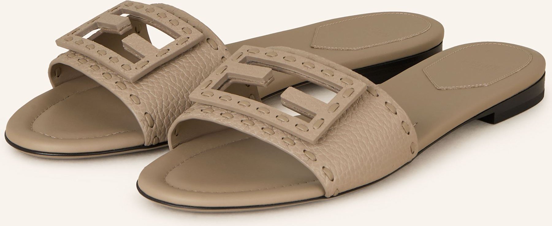 Thumbnail - Fendi Pantoletten beige