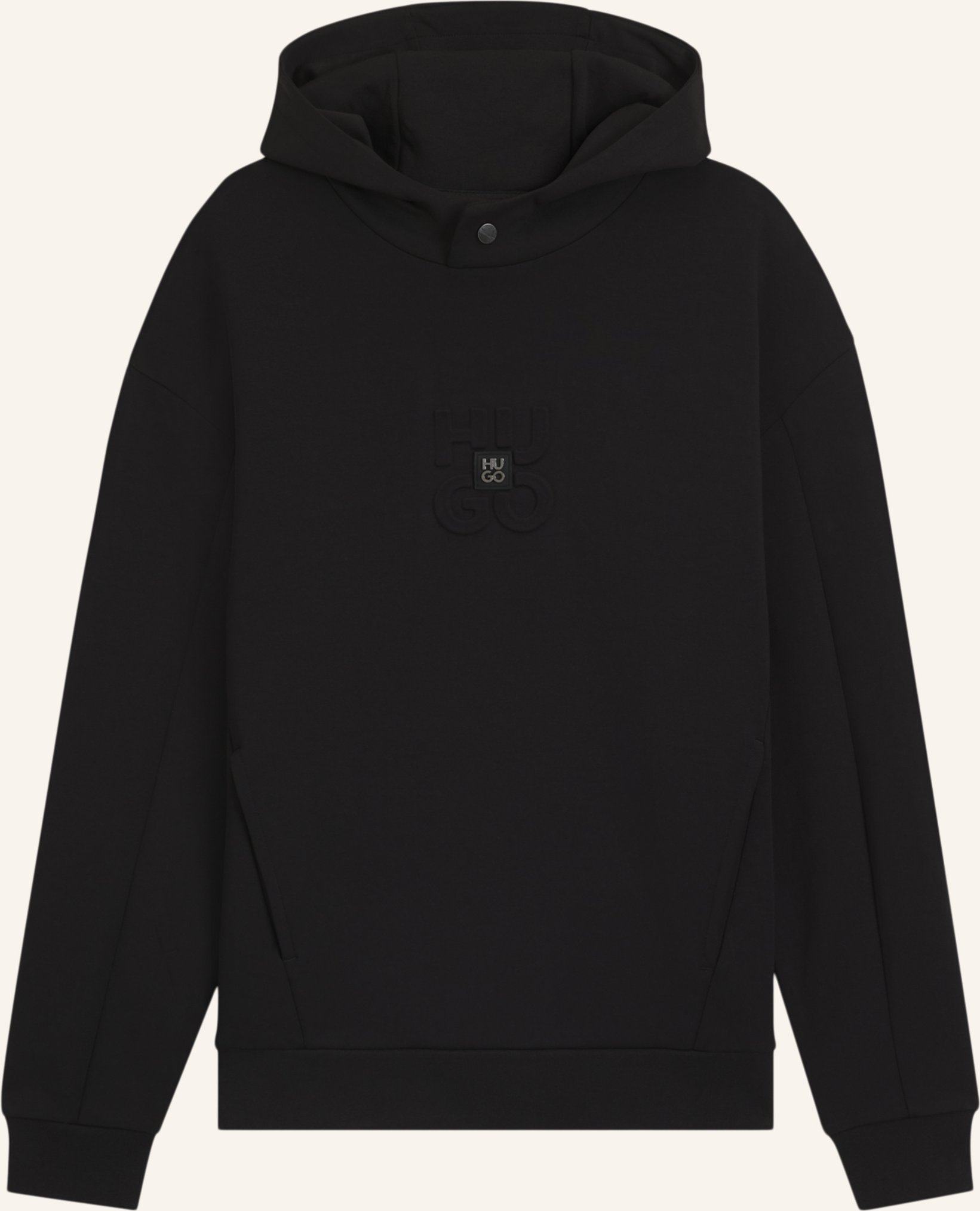 Hugo Sweatshirt Debostaco Relaxed Fit schwarz