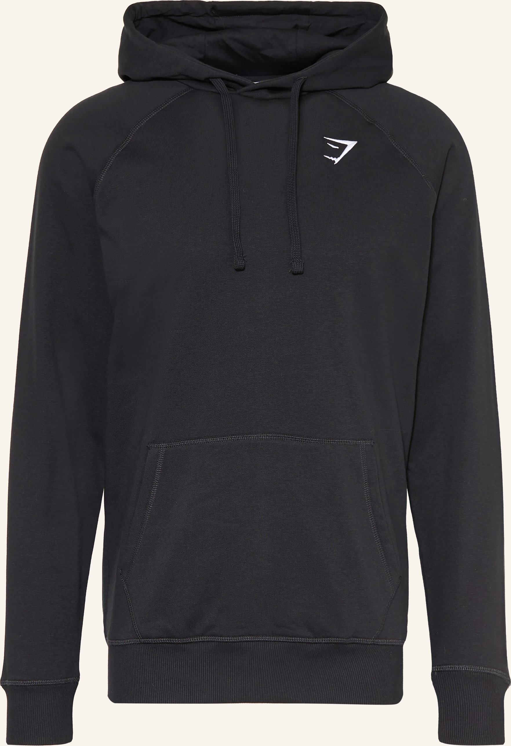 Gymshark Hoodie Crest schwarz