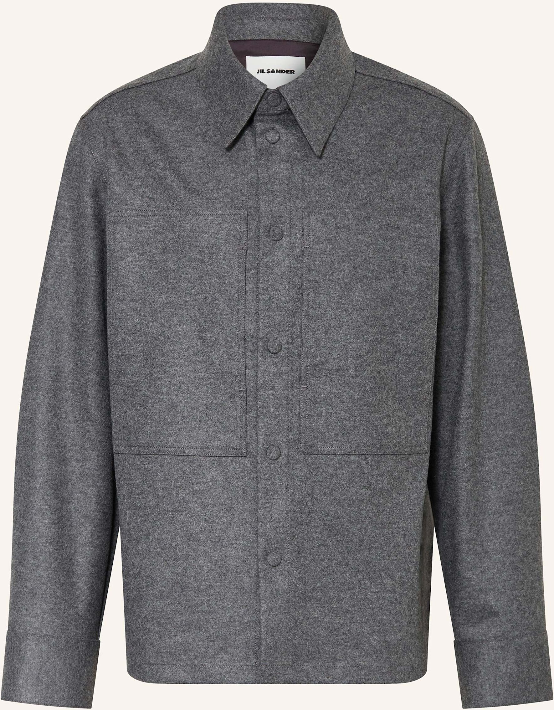 Jil Sander Hemd Comfort Fit grau