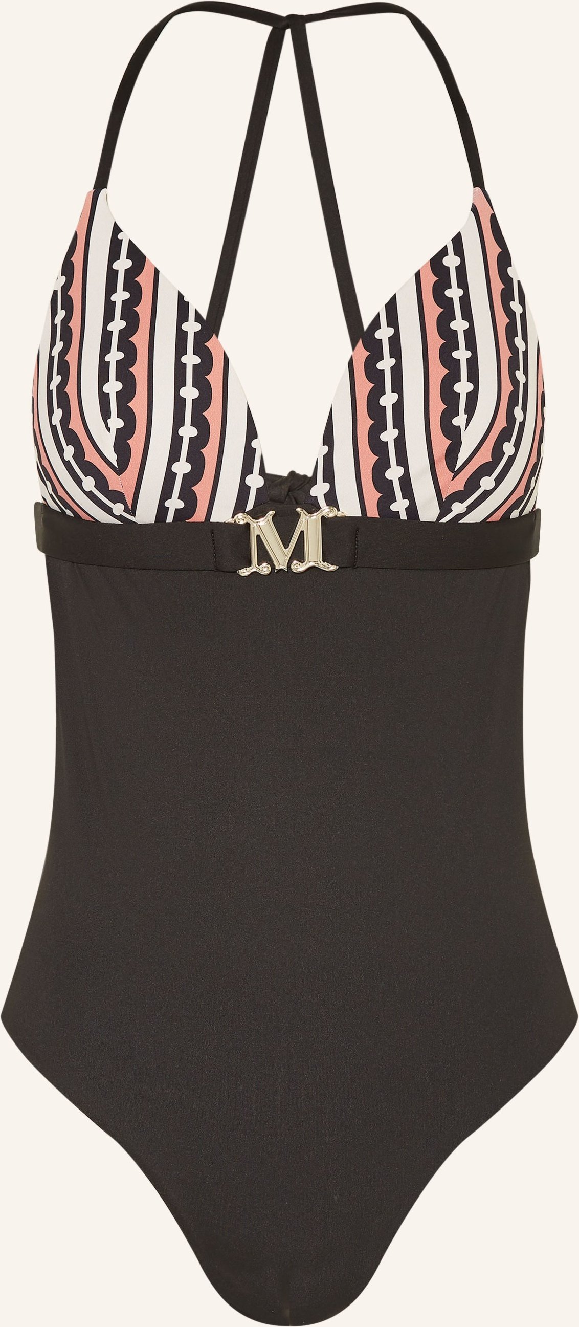 Max Mara Beachwear Neckholder-Badeanzug Clotilde schwarz