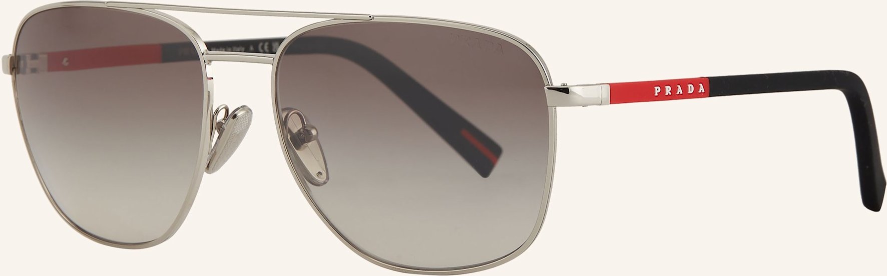 Prada Linea Rossa Sonnenbrille Ps 54zs silber