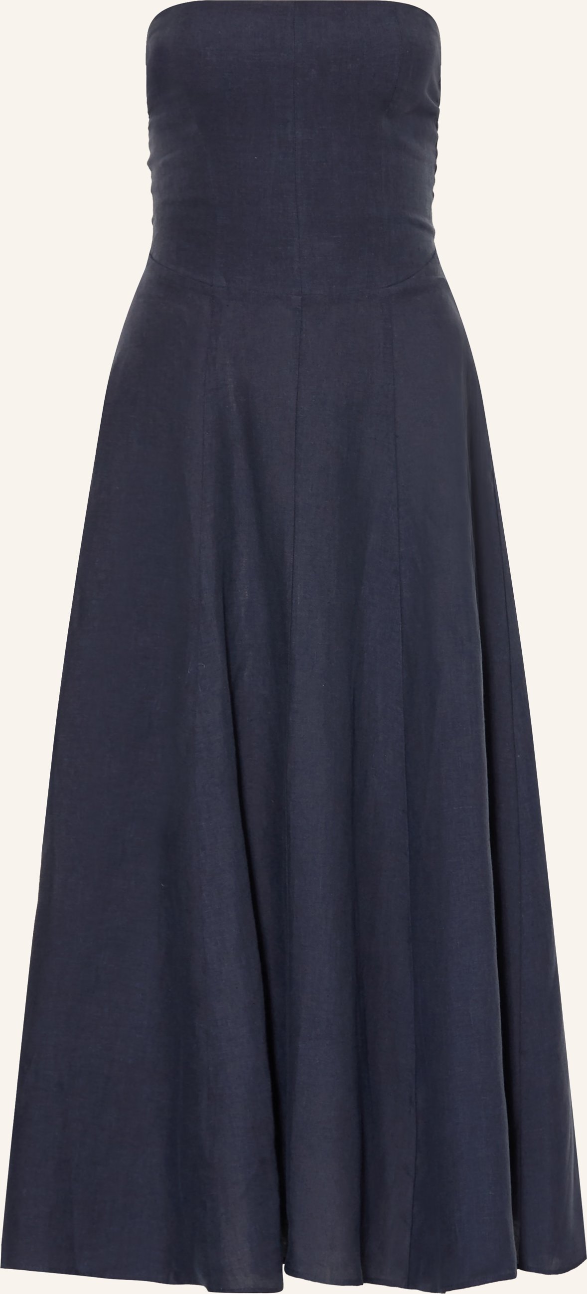 Arkitaip Off-Shoulder-Kleid Chiara Aus Leinen blau