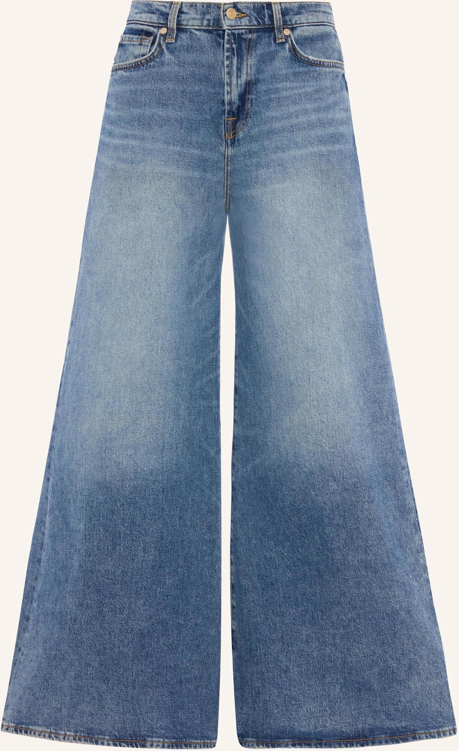 7 For All Mankind Jeans Willow Wide Wide Leg Fit blau