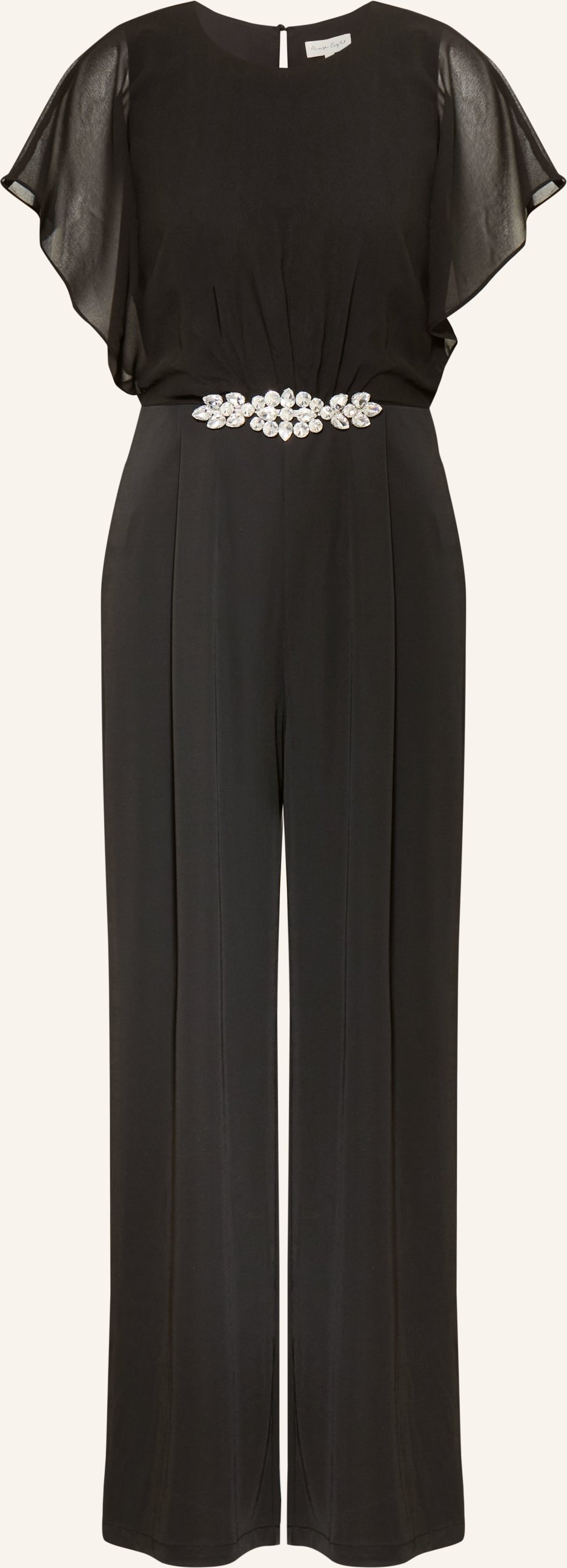Phase Eight Jumpsuit Velma Im Materialmix Mit Schmucksteinen schwarz
