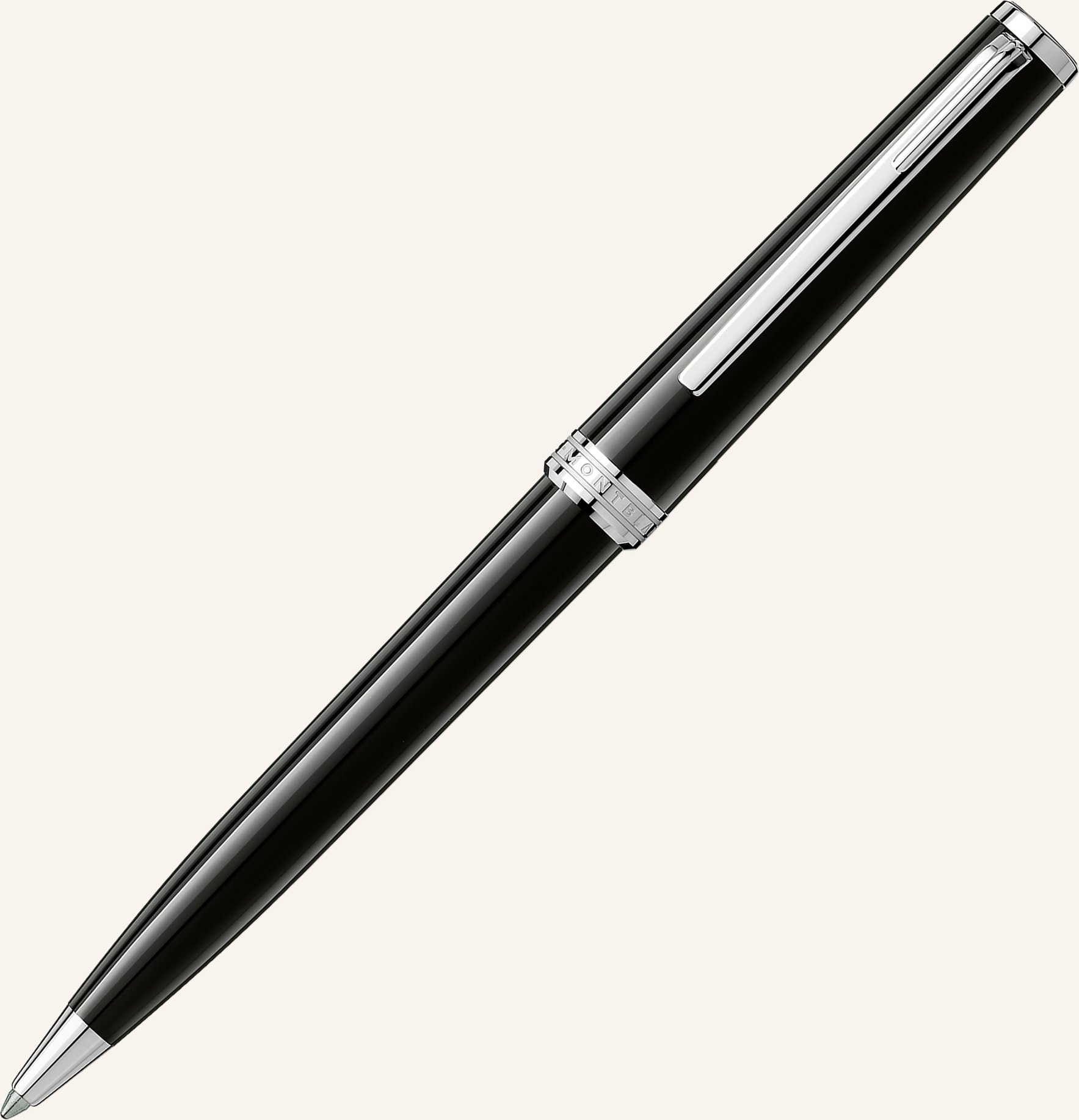 Montblanc 2-Tlg. Set : Kartenetui 6 Cc Und Kugelschreiber Pix Black schwarz