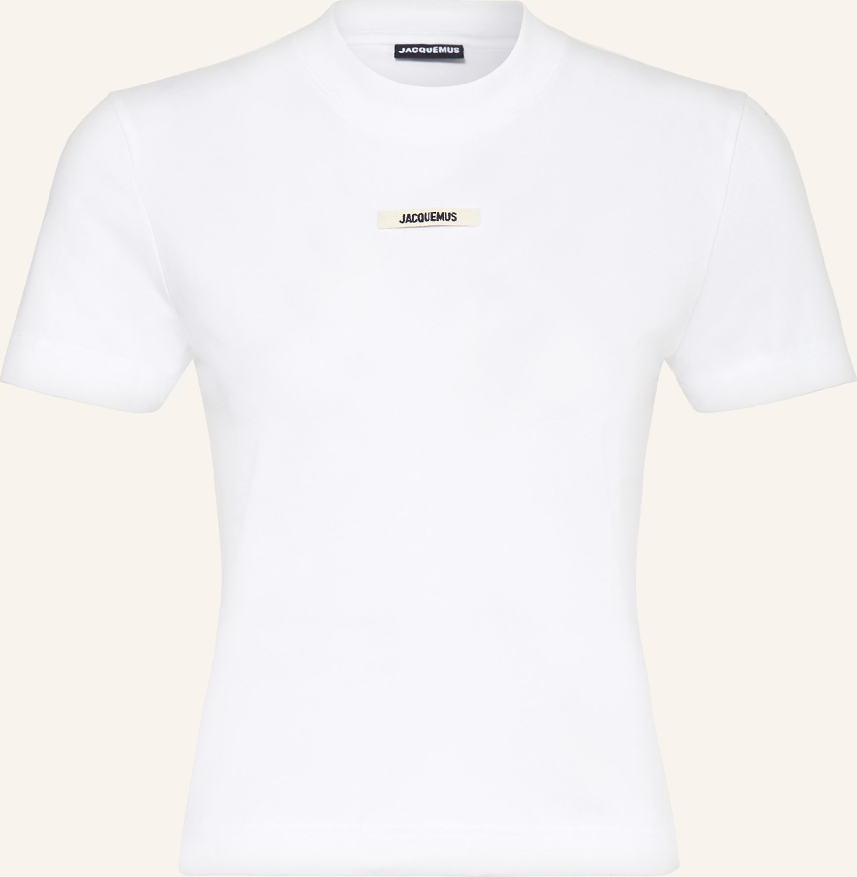 Jacquemus T-Shirt Le Tshirt Gros Grain weiss