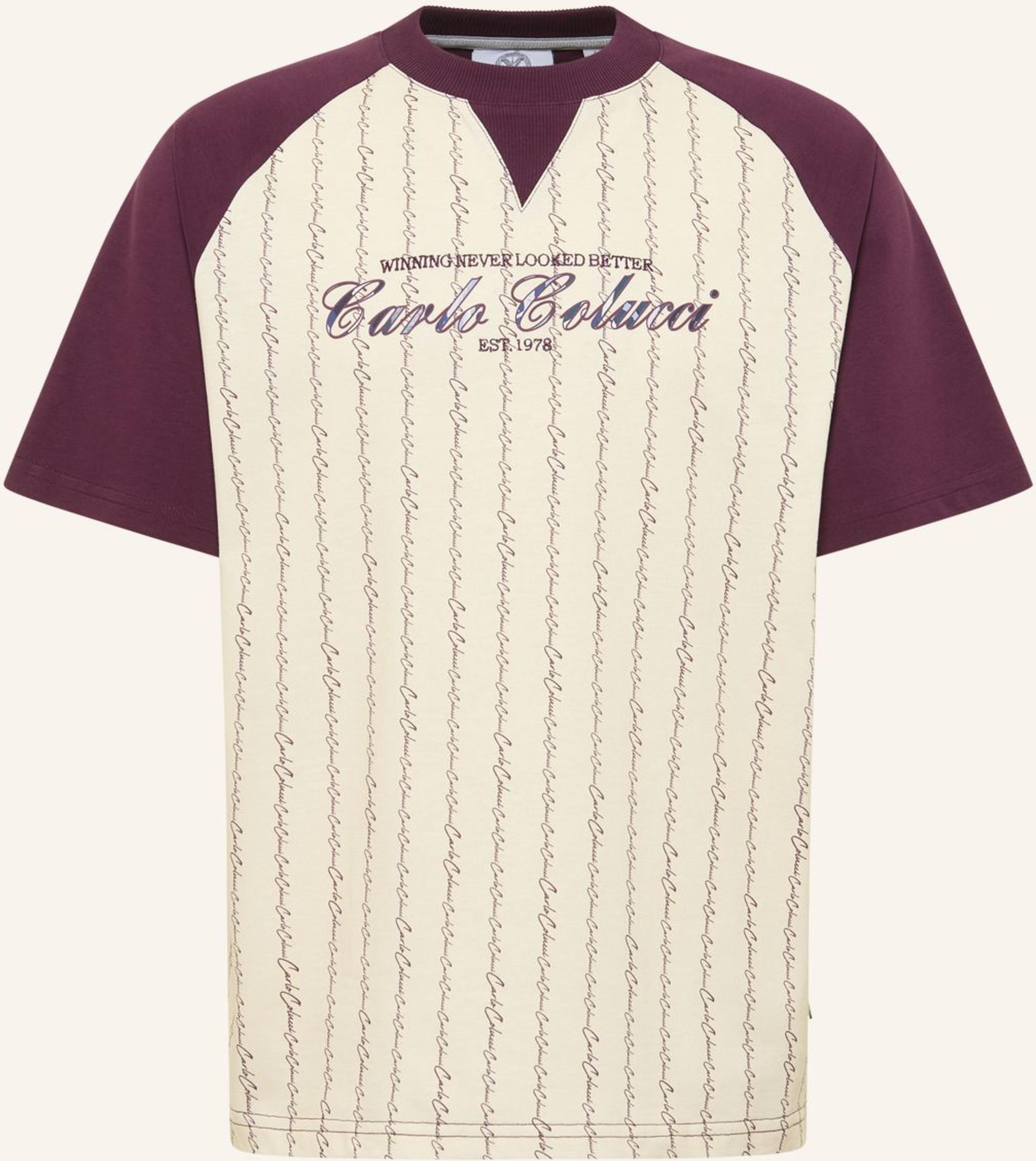 Carlo Colucci T-Shirt - Match Point Fara beige