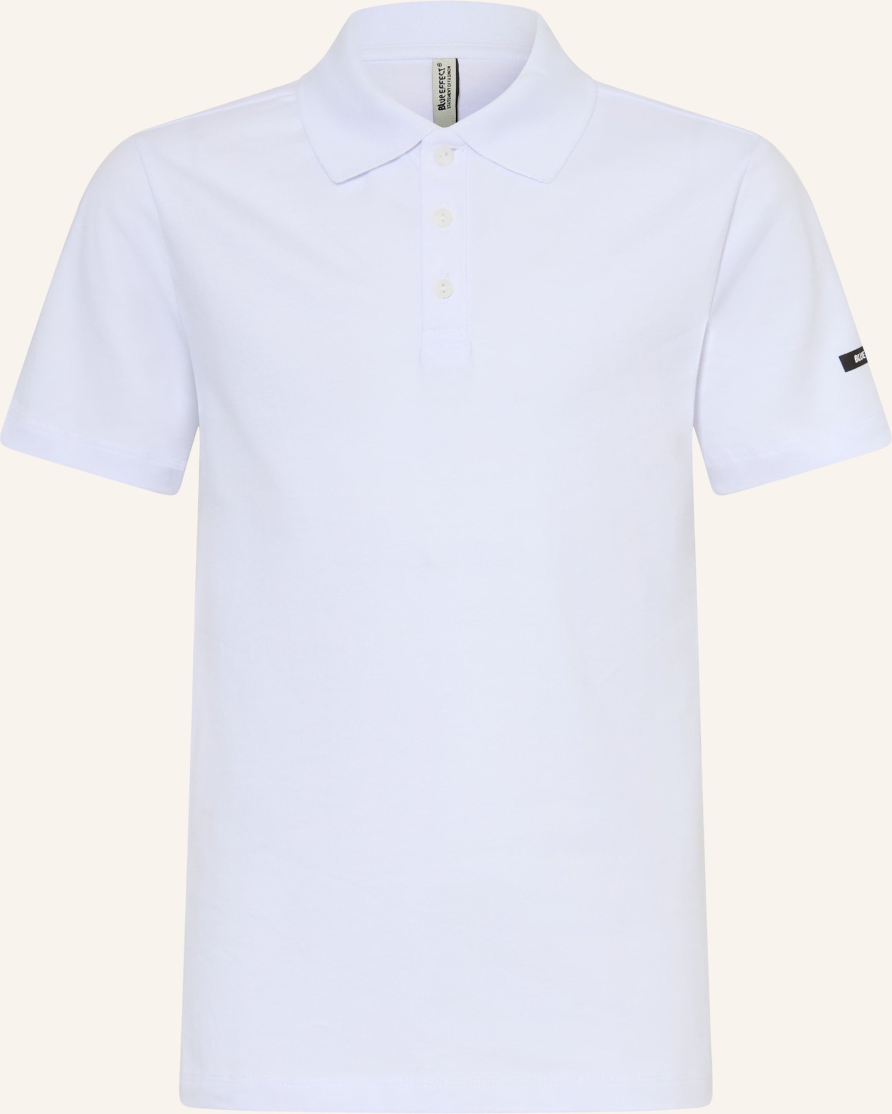 Blue Effect Piqué-Poloshirt weiss
