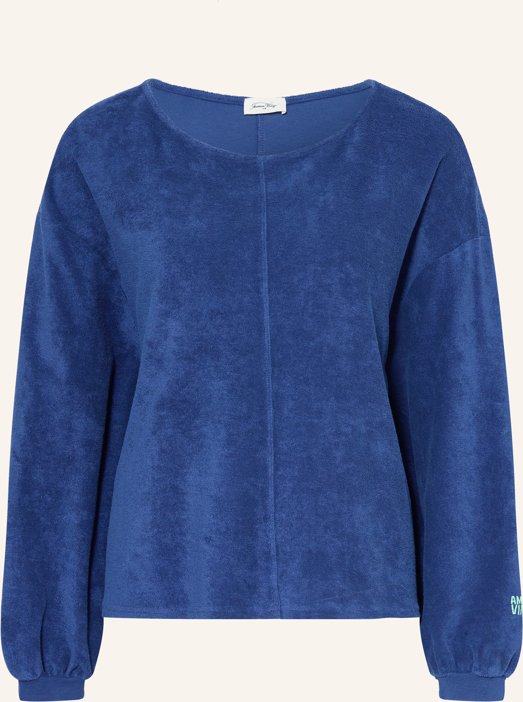 American Vintage Frotteeshirt blau