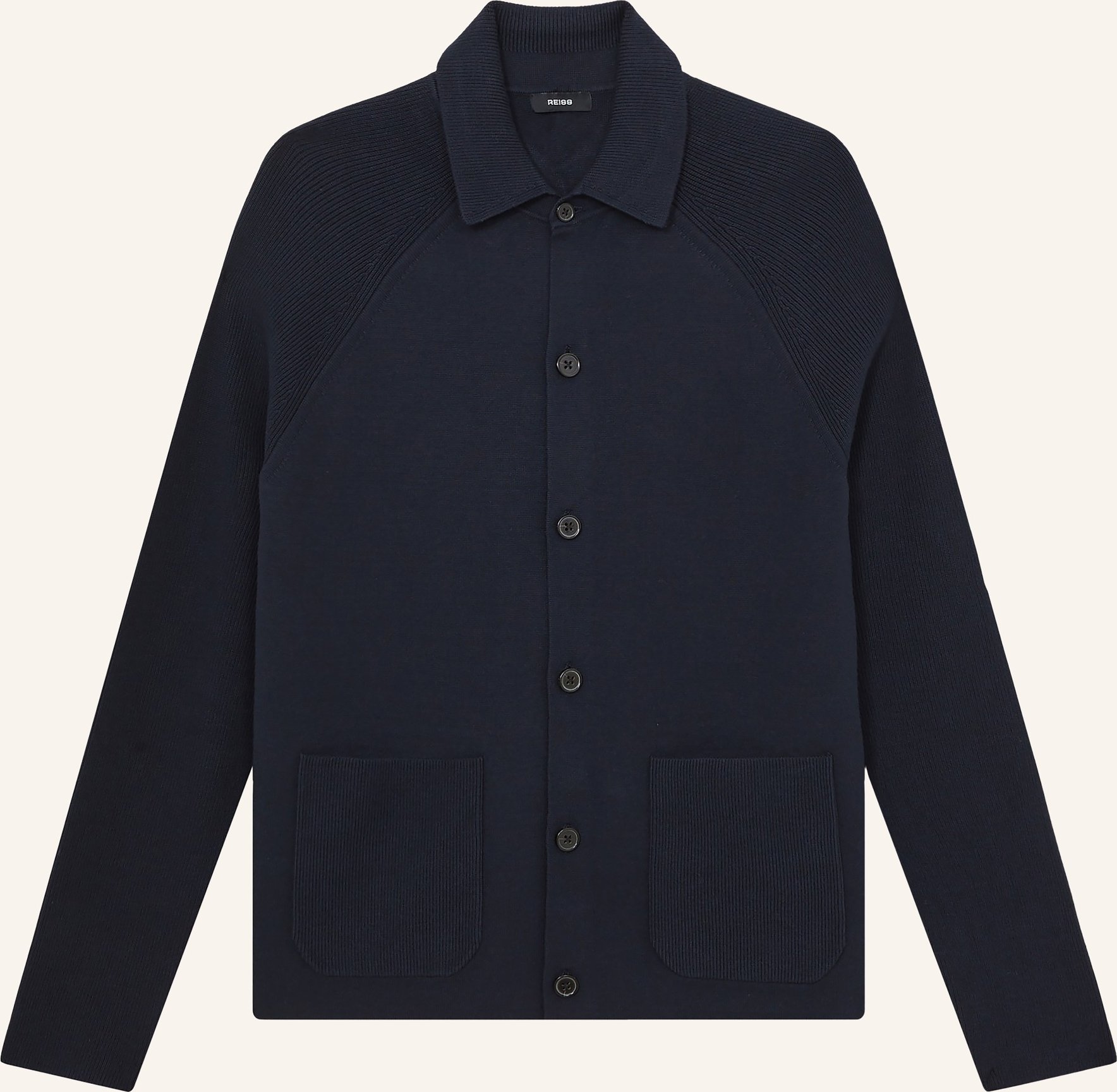 Reiss Strickjacke Fitzgerald blau