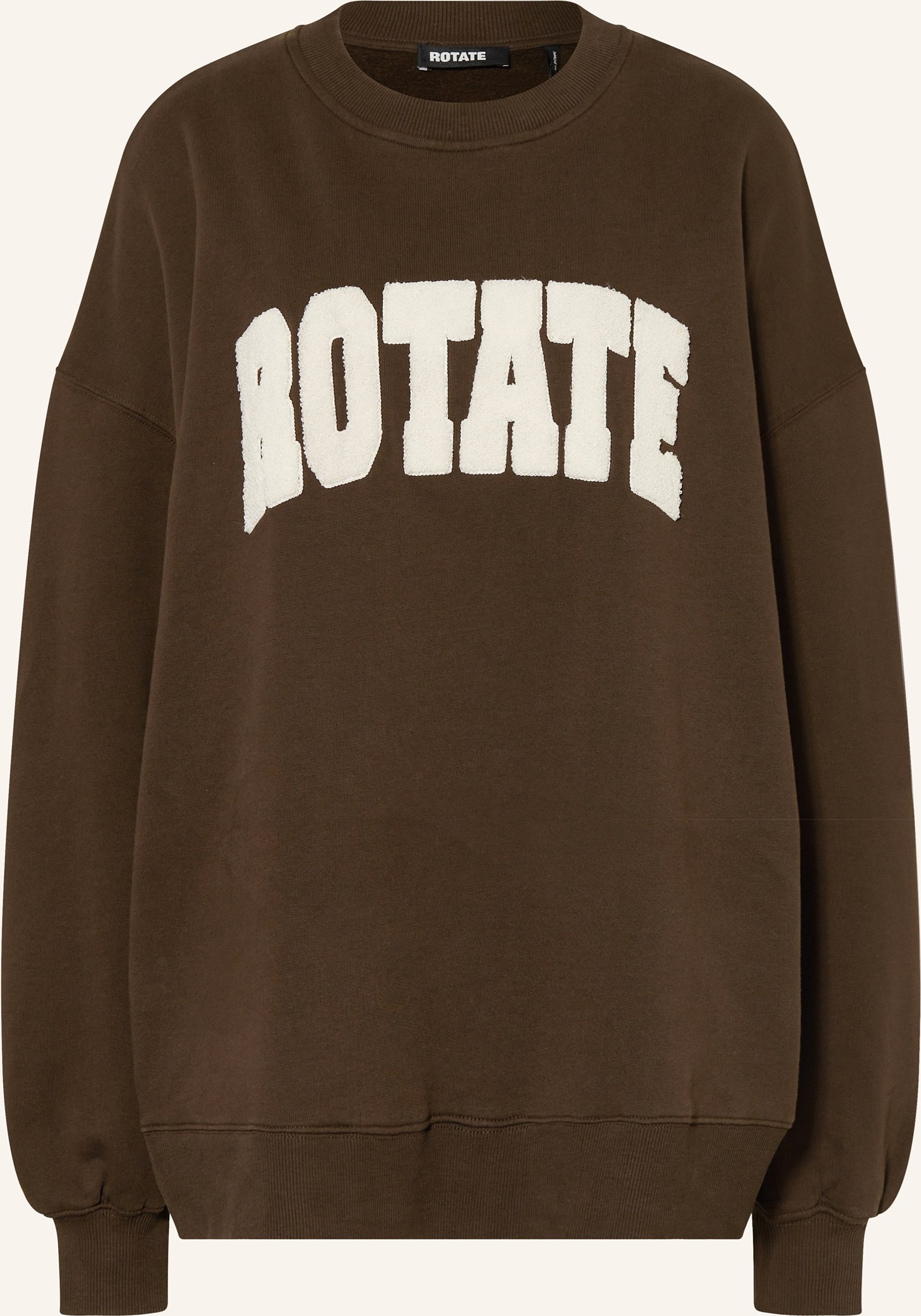 Rotate Oversized-Sweatshirt braun