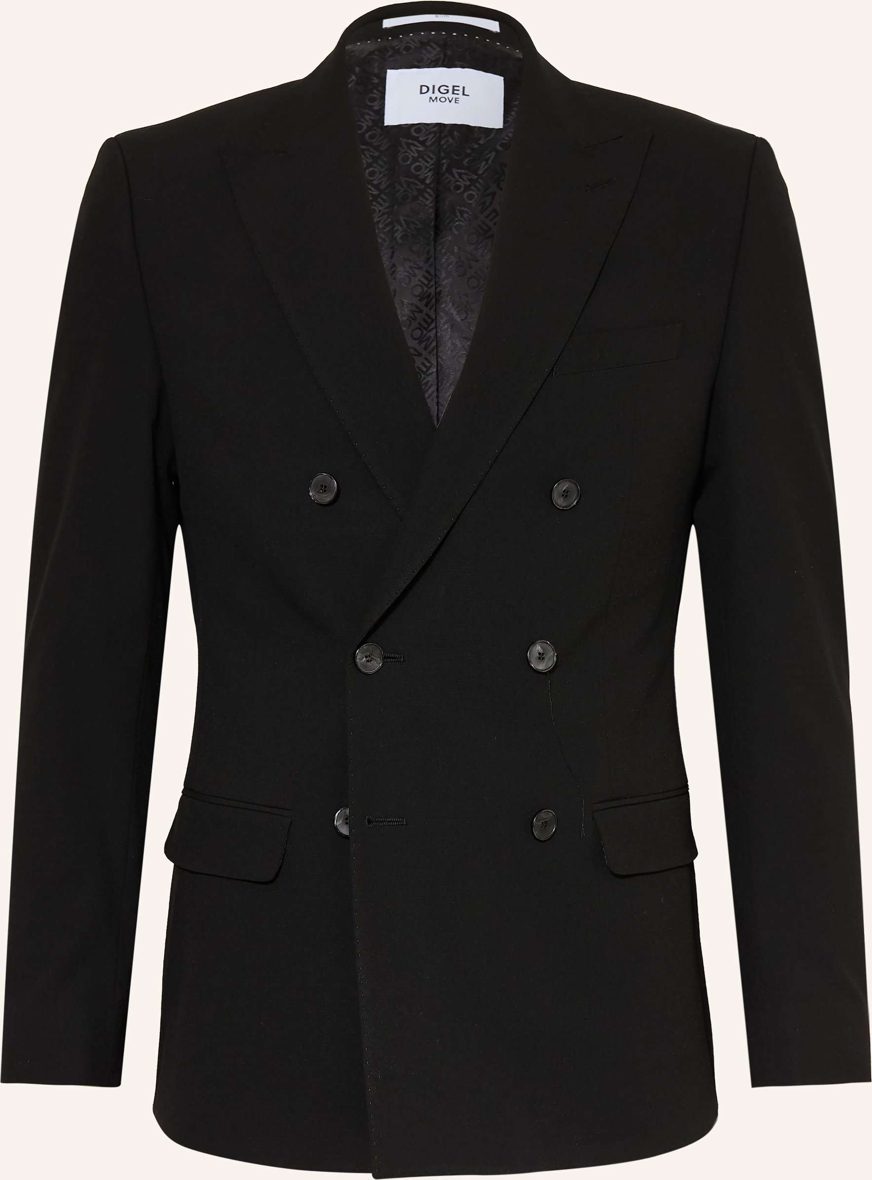Digel Move Anzugsakko Alfredo Slim Fit schwarz